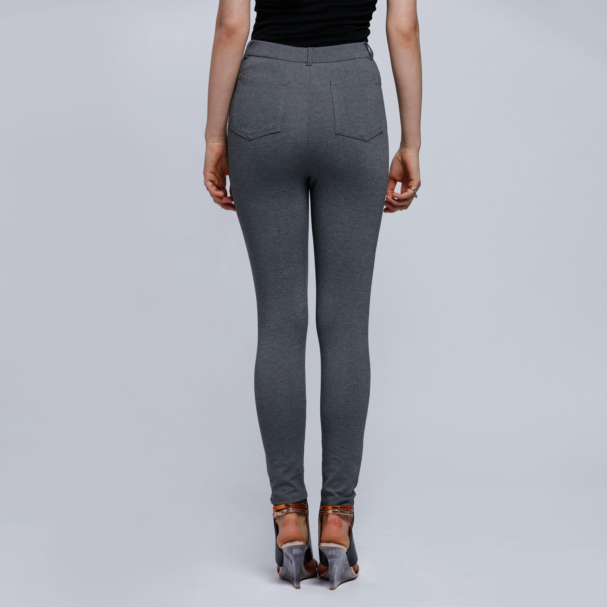 Full Length Pants with Button Closure -women-clothing-bottoms-trousers-image-2