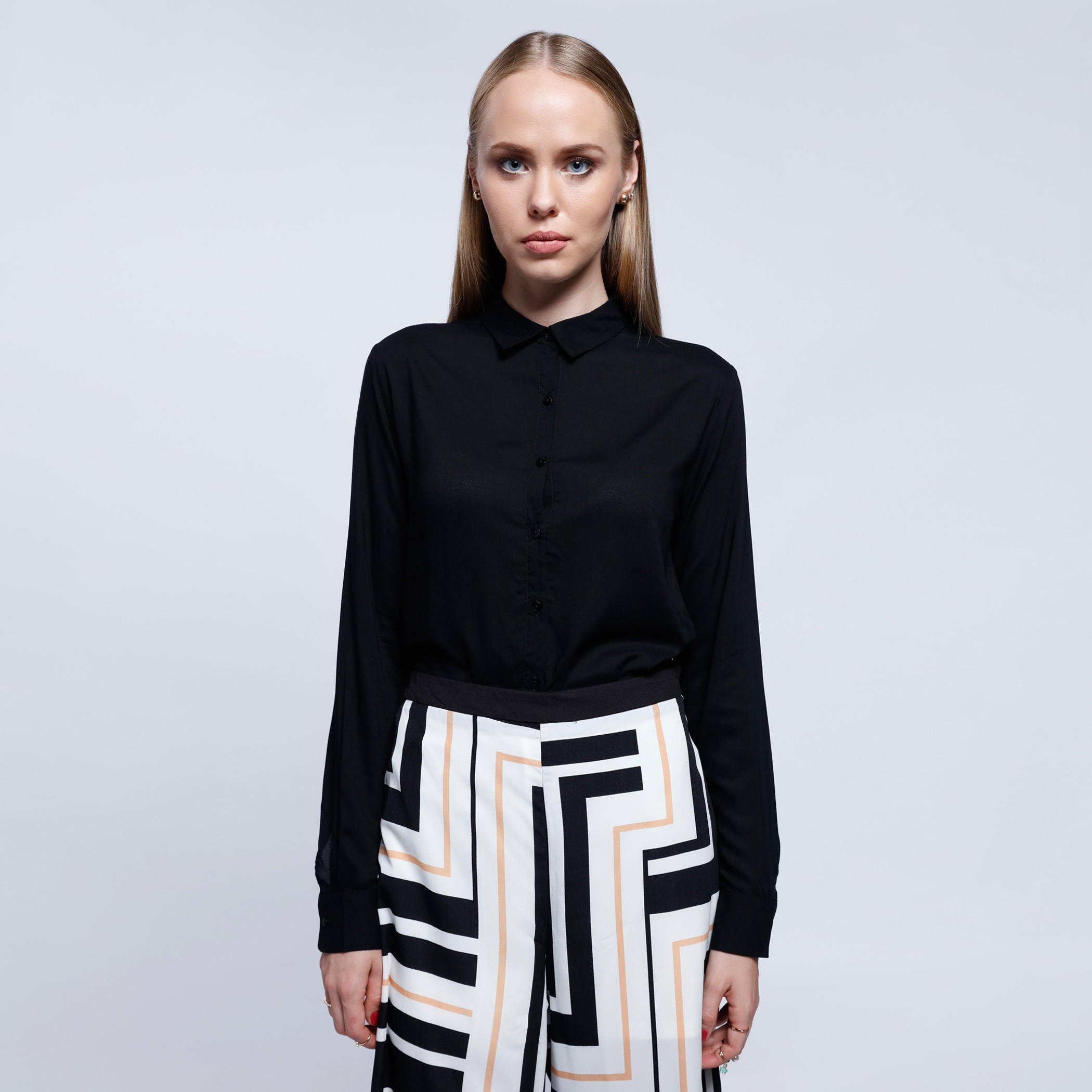 Long Sleeves Top with Spread Collar-women-clothing-shirtsandblouses-blouses-image-5