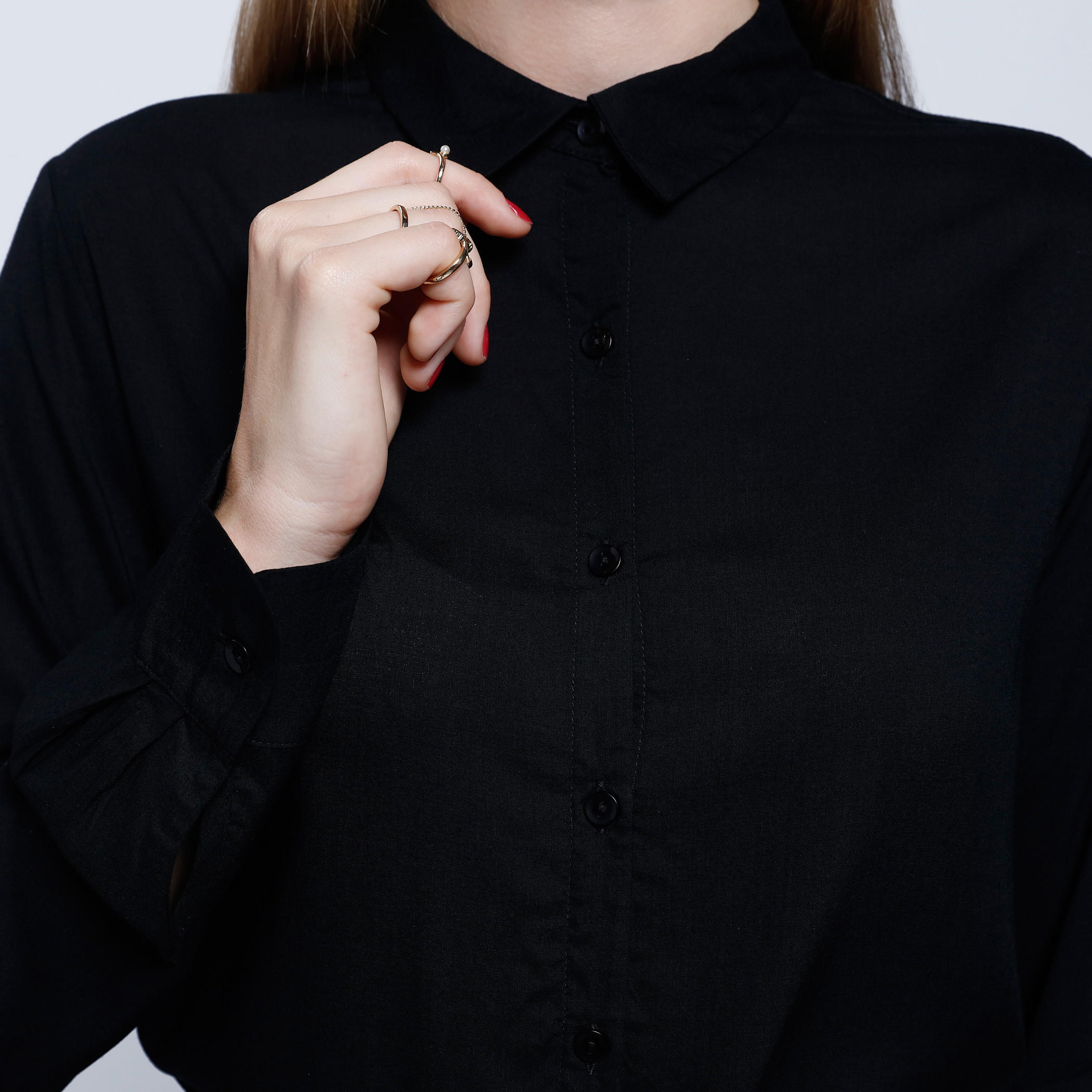 Long Sleeves Top with Spread Collar-women-clothing-shirtsandblouses-blouses-image-2