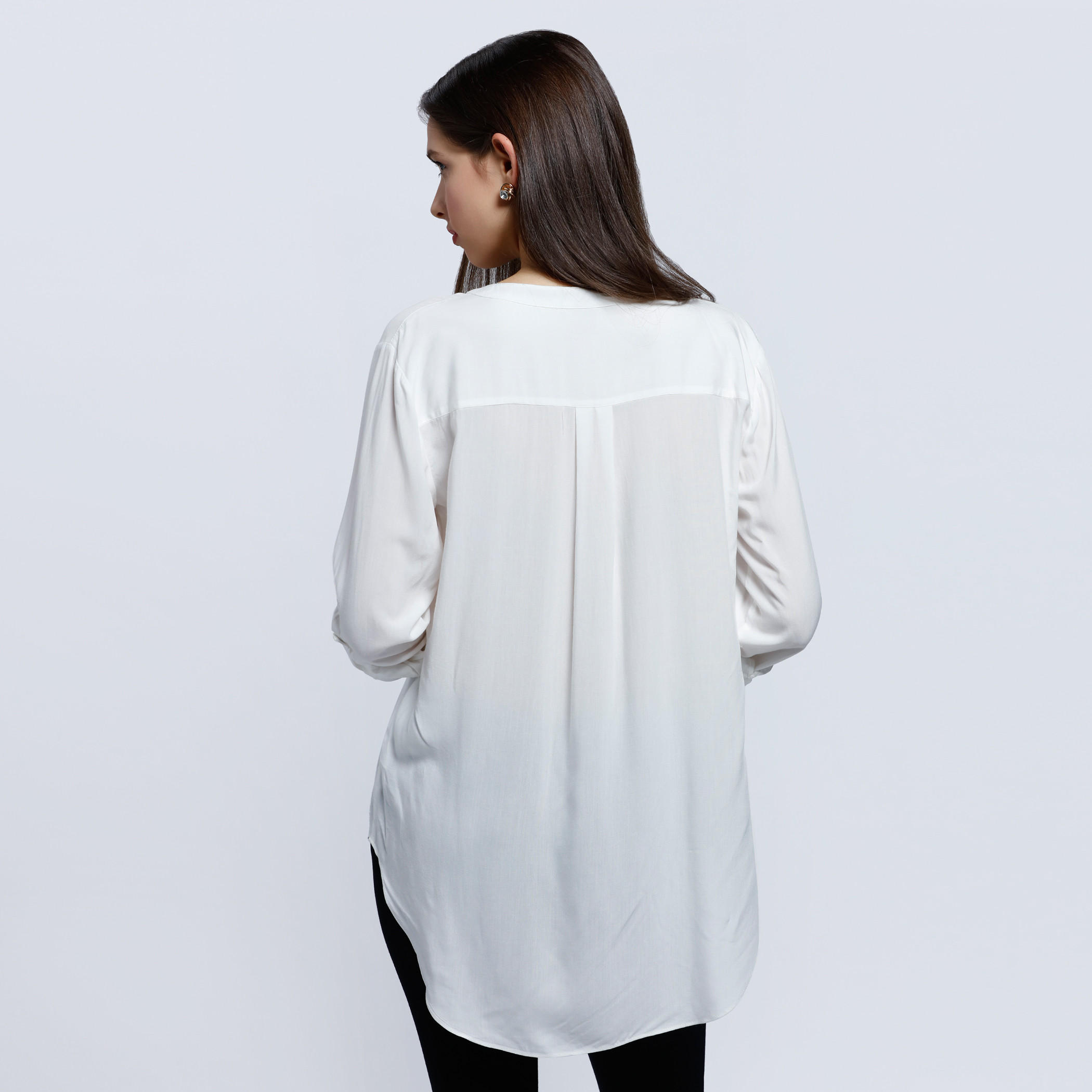 Roll Up Sleeves Top-women-clothing-shirtsandblouses-blouses-image-2