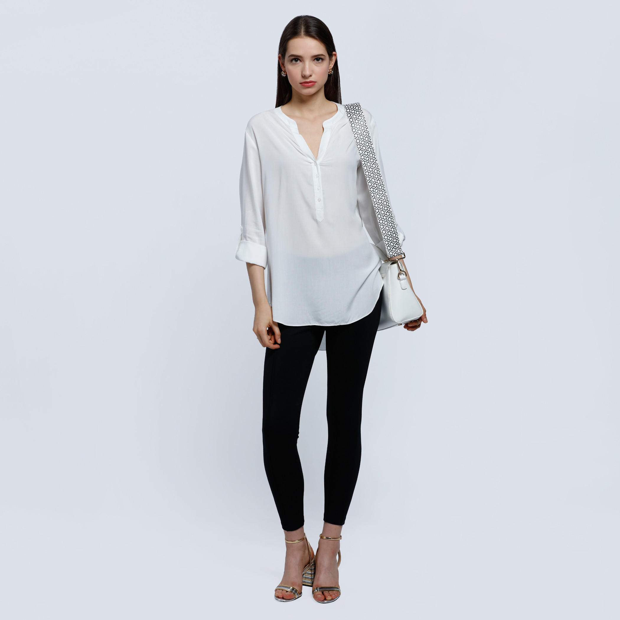 Roll Up Sleeves Top-women-clothing-shirtsandblouses-blouses-image-5