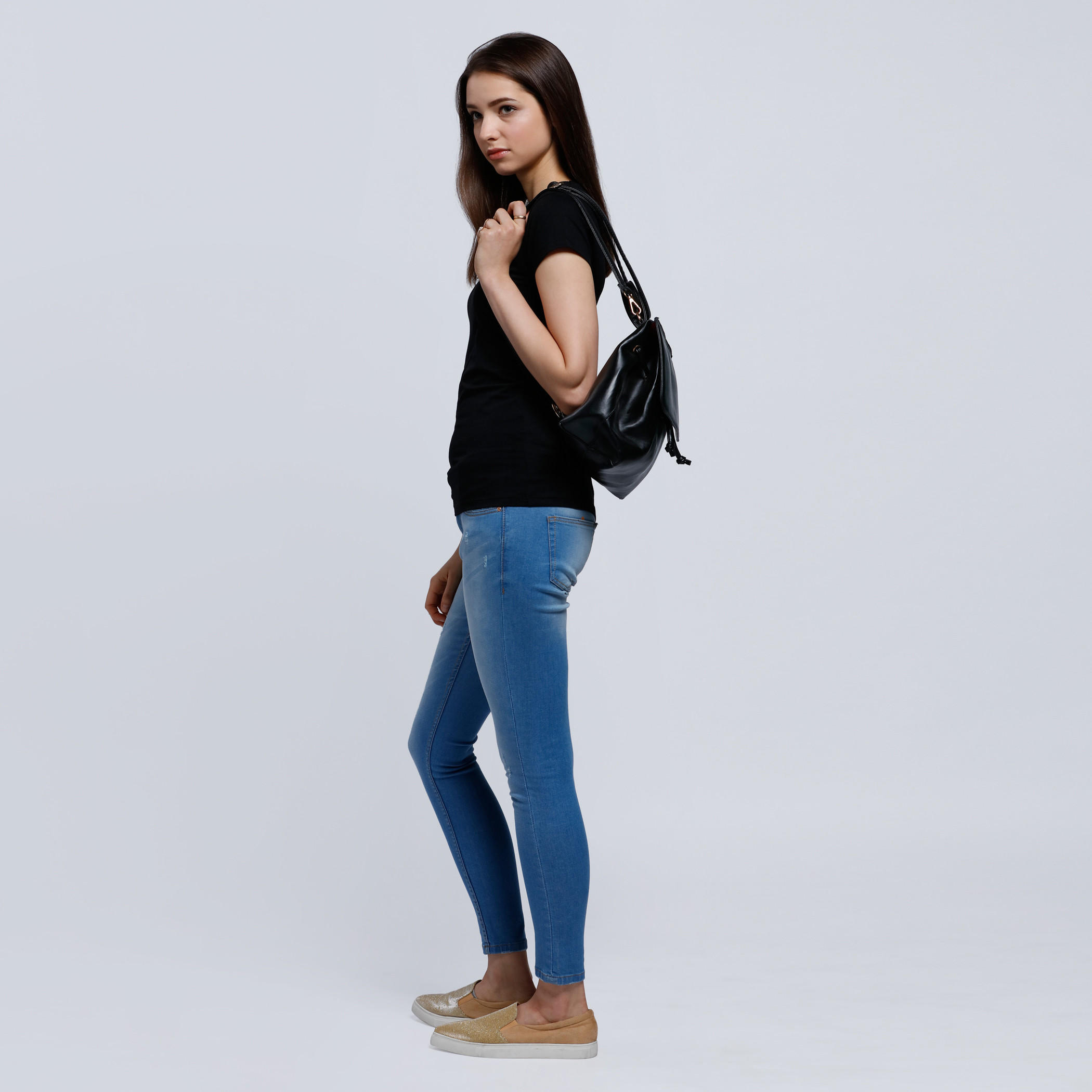 Crew Neck T-Shirt with Short Sleeves-women-clothing-tshirts-image-5