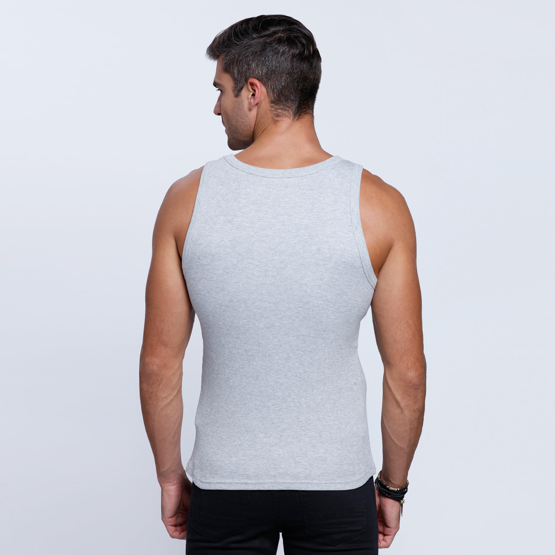 Ribbed Sleeveless Vest with Round Neck-men-clothing-tshirtsandpolos-vests-image-2