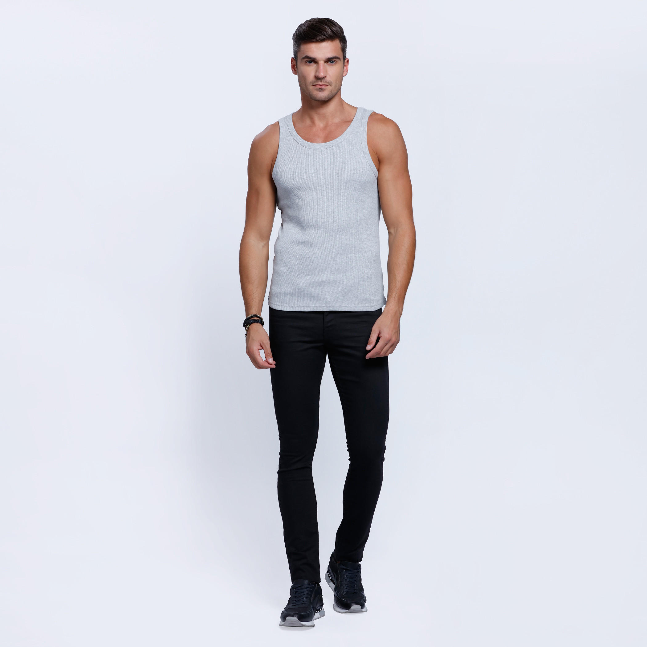 Ribbed Sleeveless Vest with Round Neck-men-clothing-tshirtsandpolos-vests-image-5