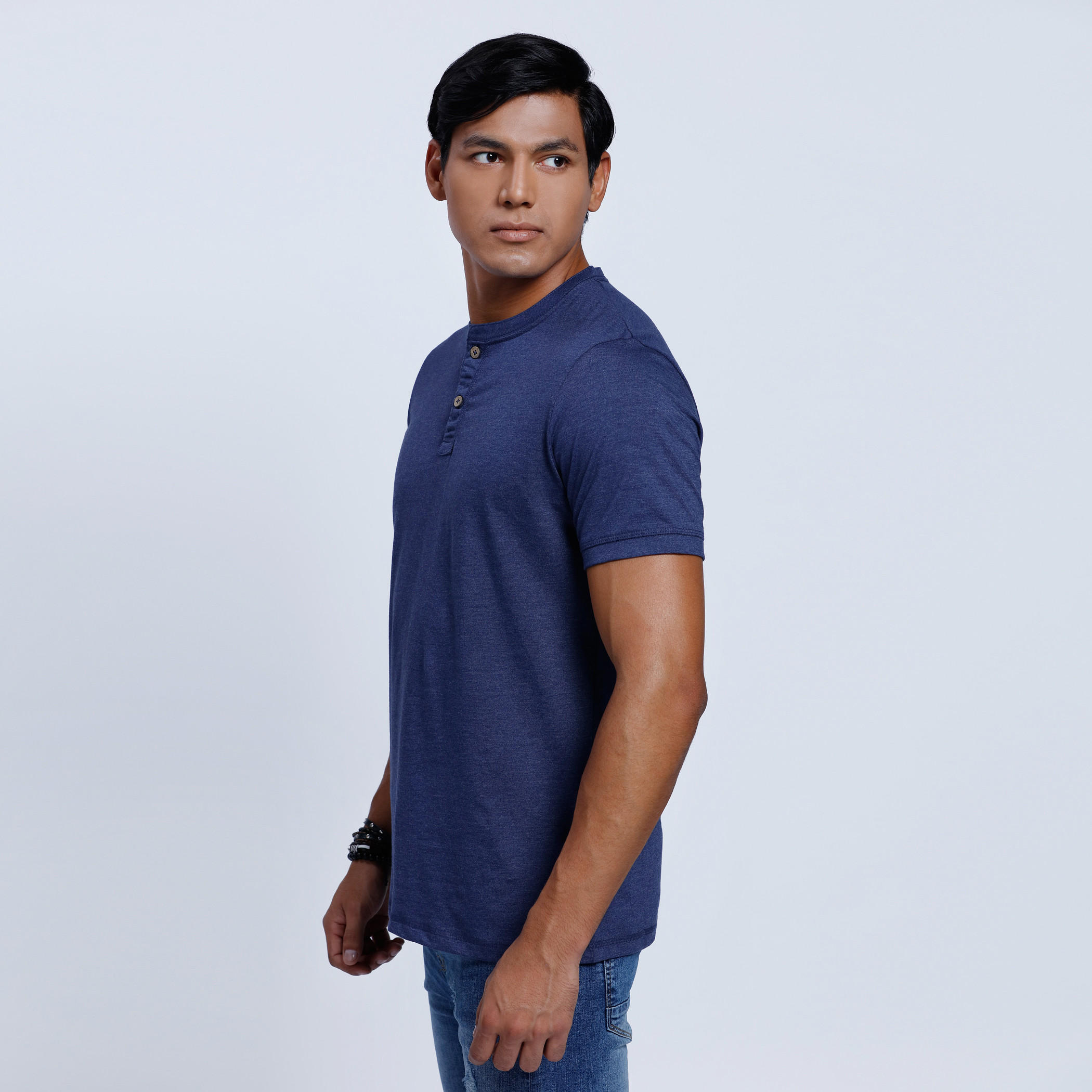 Henley Neck T-Shirt with Short Sleeves-men-clothing-tshirtsandpolos-tshirts-image-3