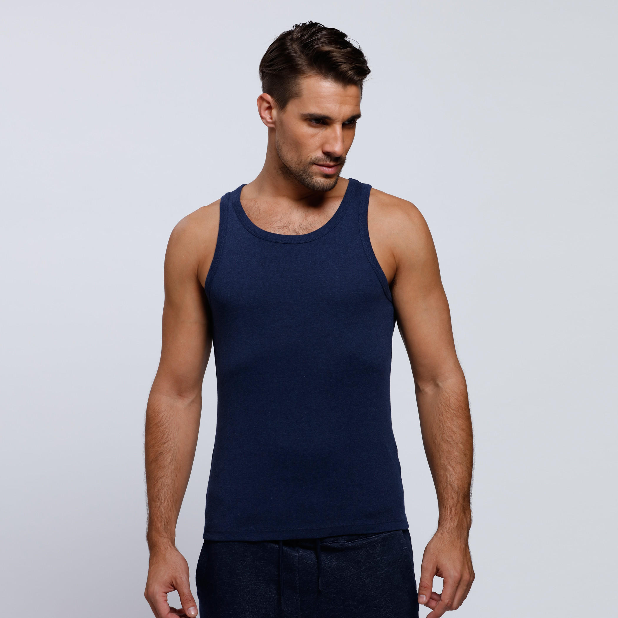 Sleeveless Vest with Round Neck-men-clothing-tshirtsandpolos-vests-image-1