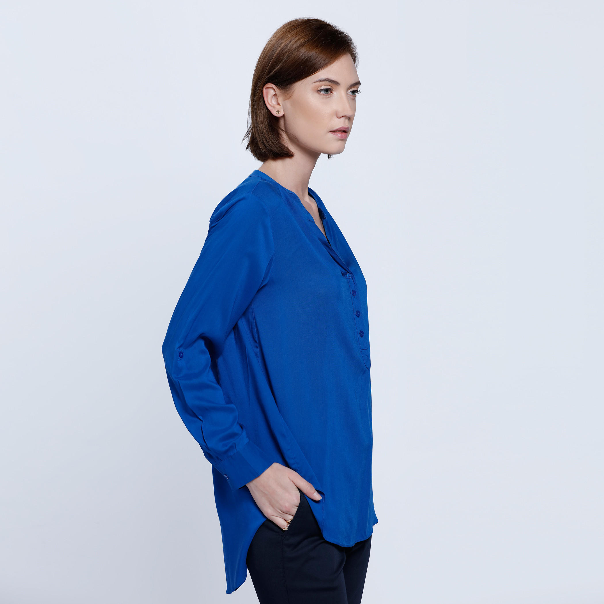 Long Sleeves Top with Half Placket-women-clothing-shirtsandblouses-blouses-image-3