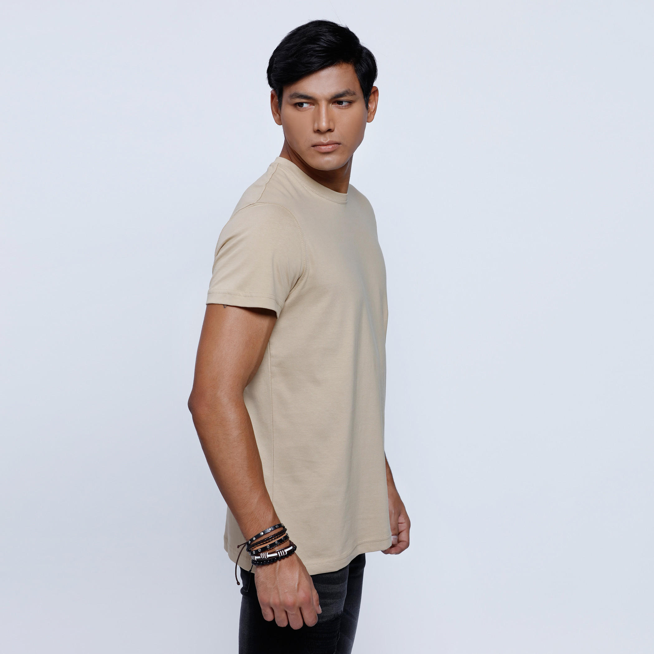 Crew Neck T-Shirt with Short Sleeves-men-clothing-tshirtsandpolos-tshirts-image-3