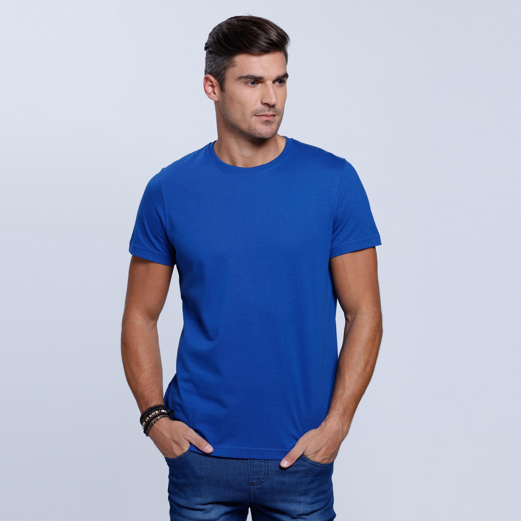 Short Sleeves T-Shirt with Round Neckline-men-clothing-tshirtsandpolos-tshirts-image-1