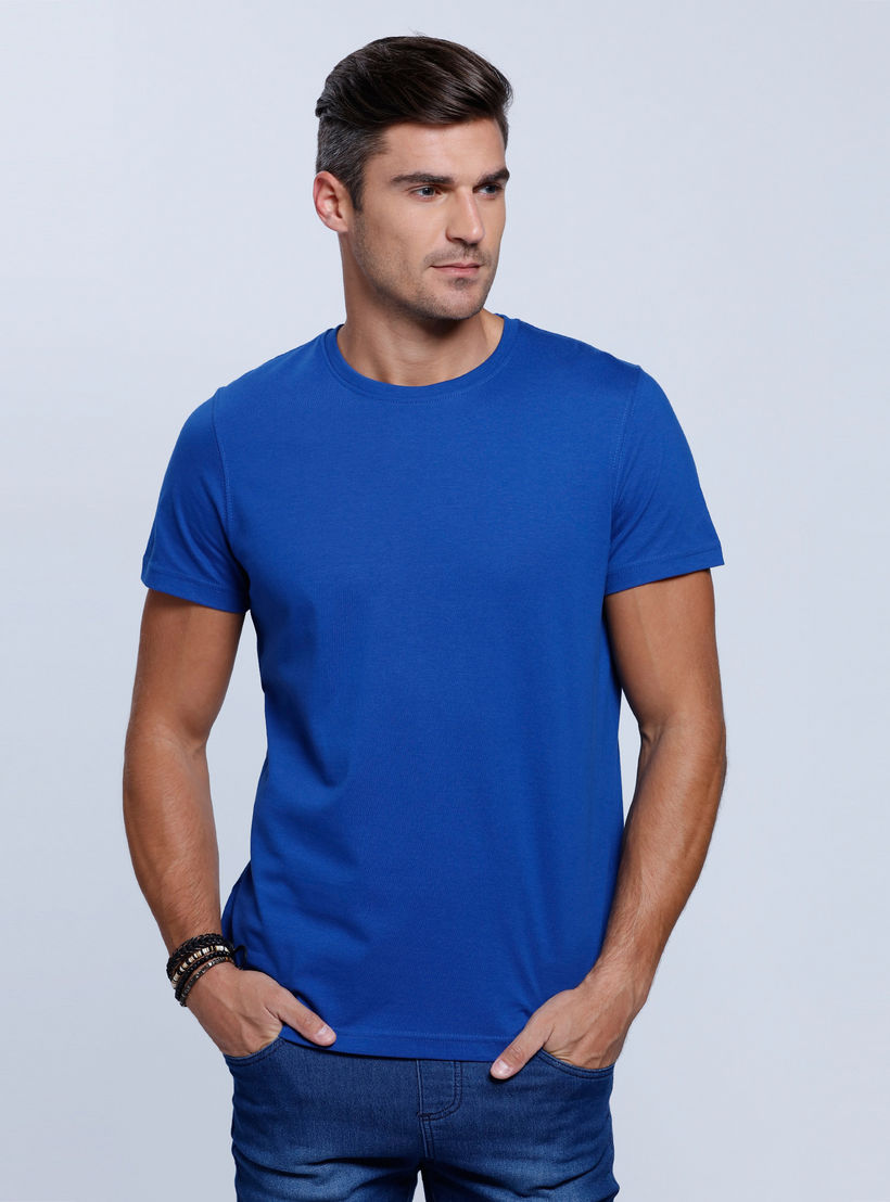 Short Sleeves T-Shirt with Round Neckline-men-clothing-tshirtsandpolos-tshirts-image-1