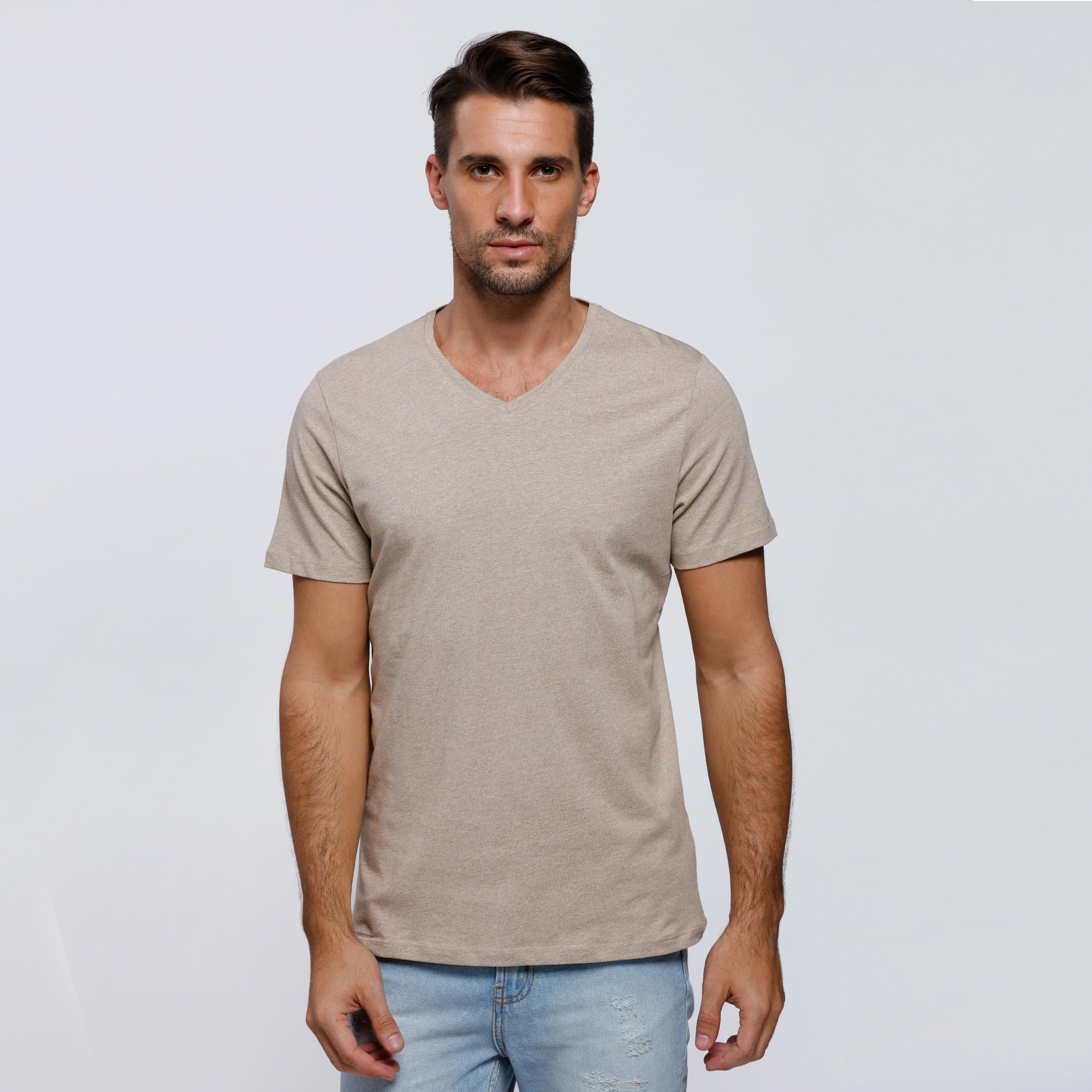 V-Neck T-Shirt with Short Sleeves-men-clothing-tshirtsandpolos-tshirts-image-5