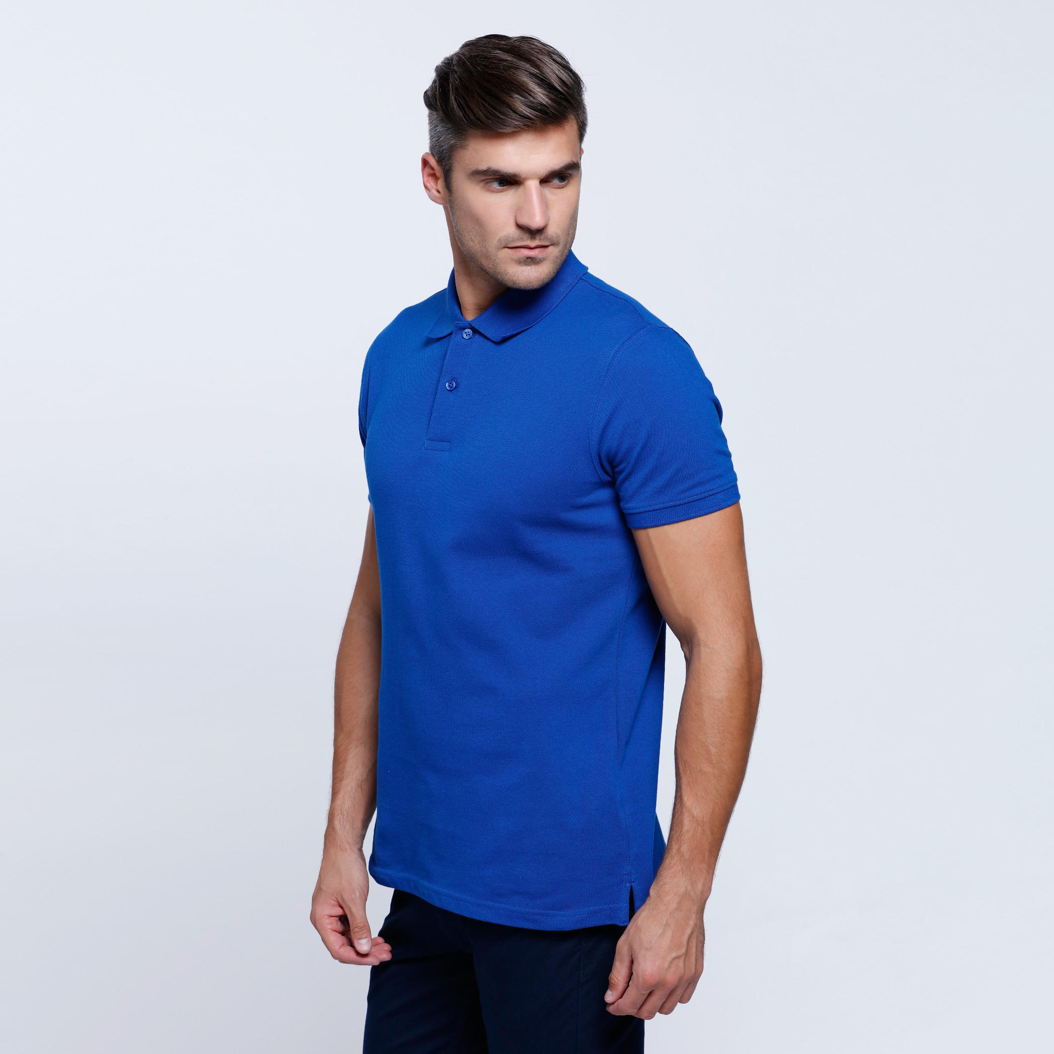 Short Sleeves T-Shirt with Polo Neckline-men-clothing-tshirtsandpolos-polos-image-3