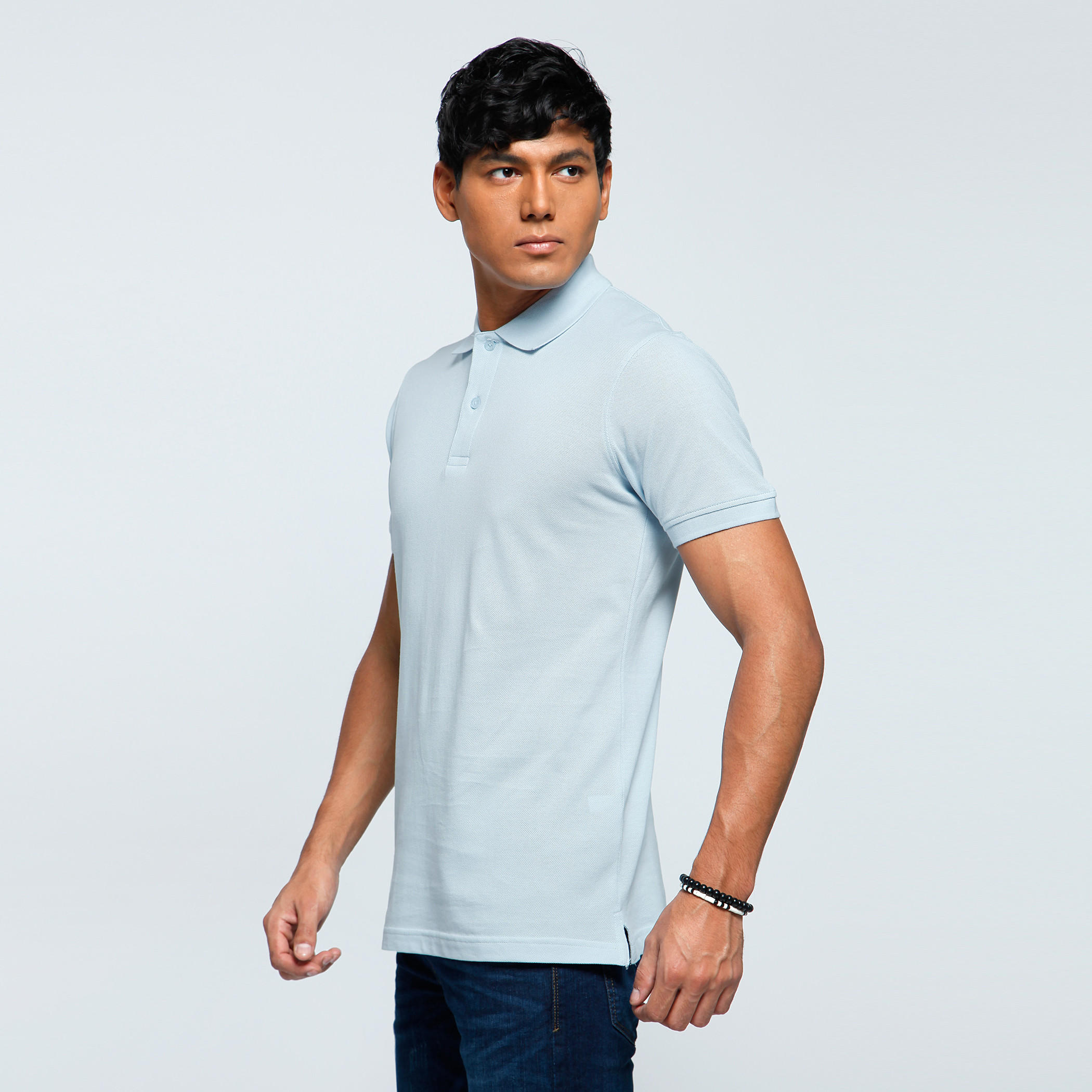 Polo Neck T-Shirt with Short Sleeves-men-clothing-tshirtsandpolos-polos-image-3