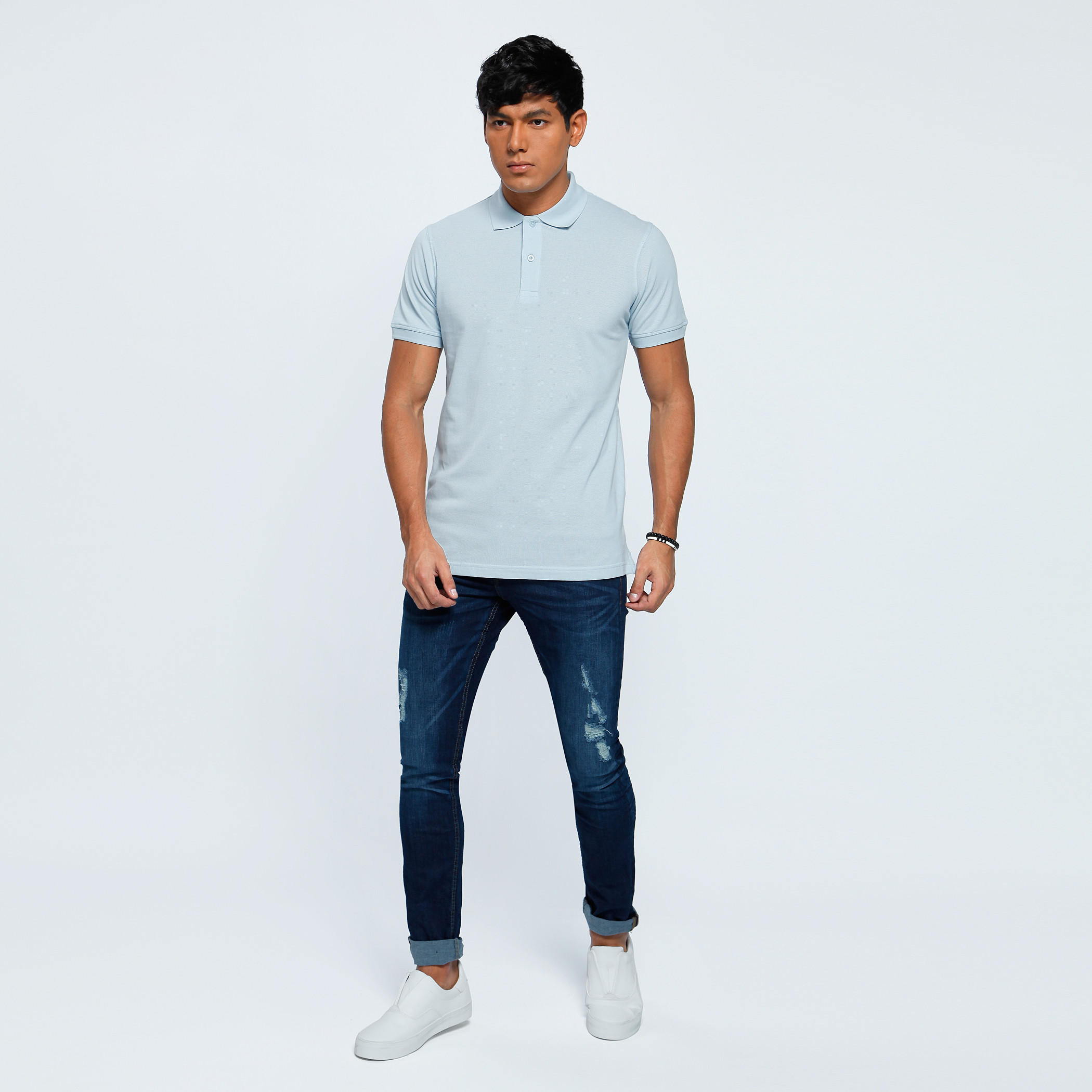 Polo Neck T-Shirt with Short Sleeves-men-clothing-tshirtsandpolos-polos-image-5