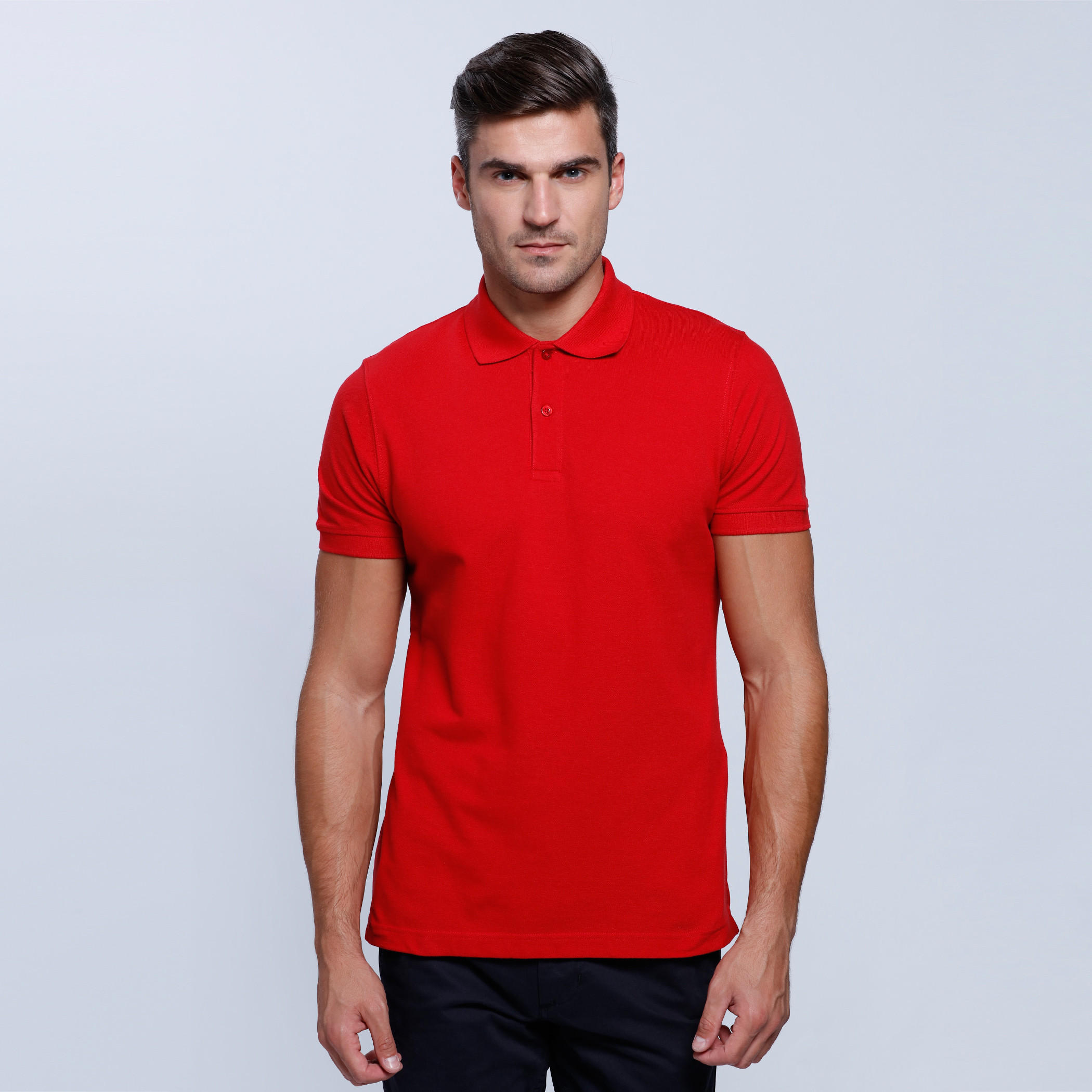 Short Sleeves T-Shirt with Polo Neckline-men-clothing-tshirtsandpolos-polos-image-6