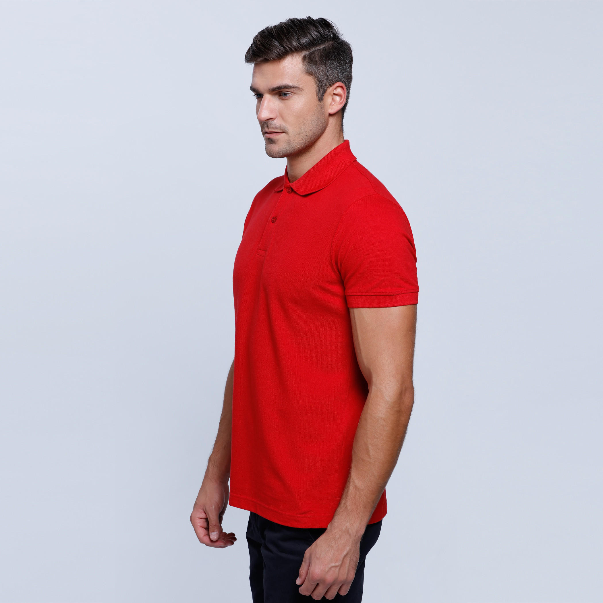 Short Sleeves T-Shirt with Polo Neckline-men-clothing-tshirtsandpolos-polos-image-8