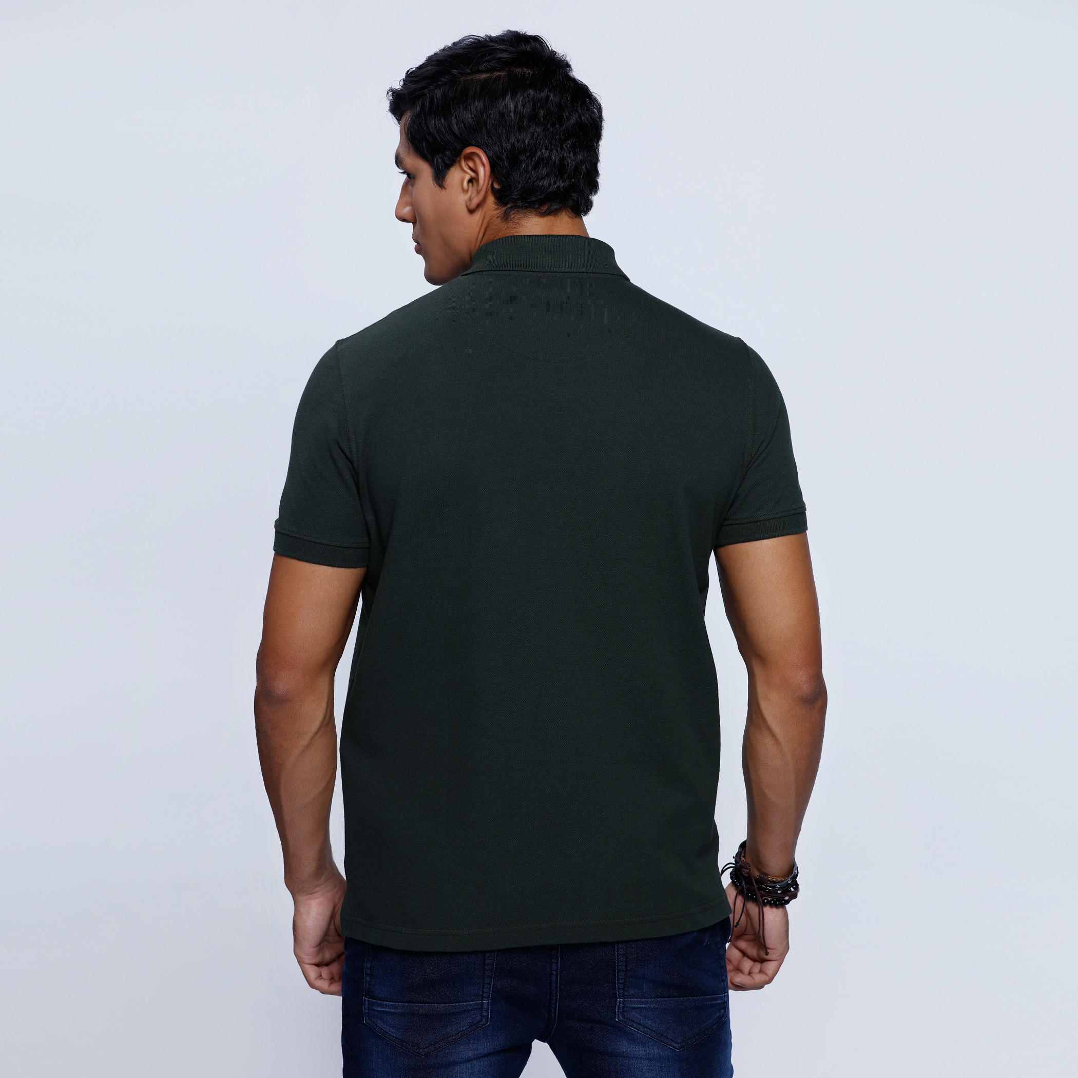 Polo Neck T-Shirt with Short Sleeves-men-clothing-tshirtsandpolos-polos-image-2