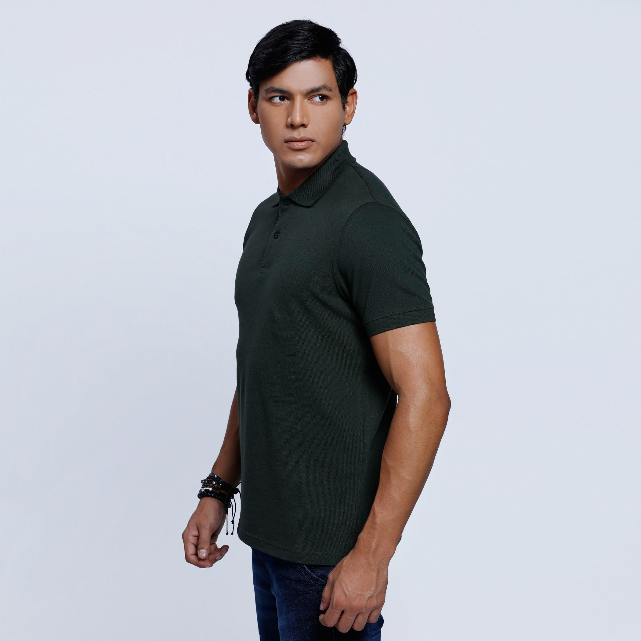 Polo Neck T-Shirt with Short Sleeves-men-clothing-tshirtsandpolos-polos-image-3