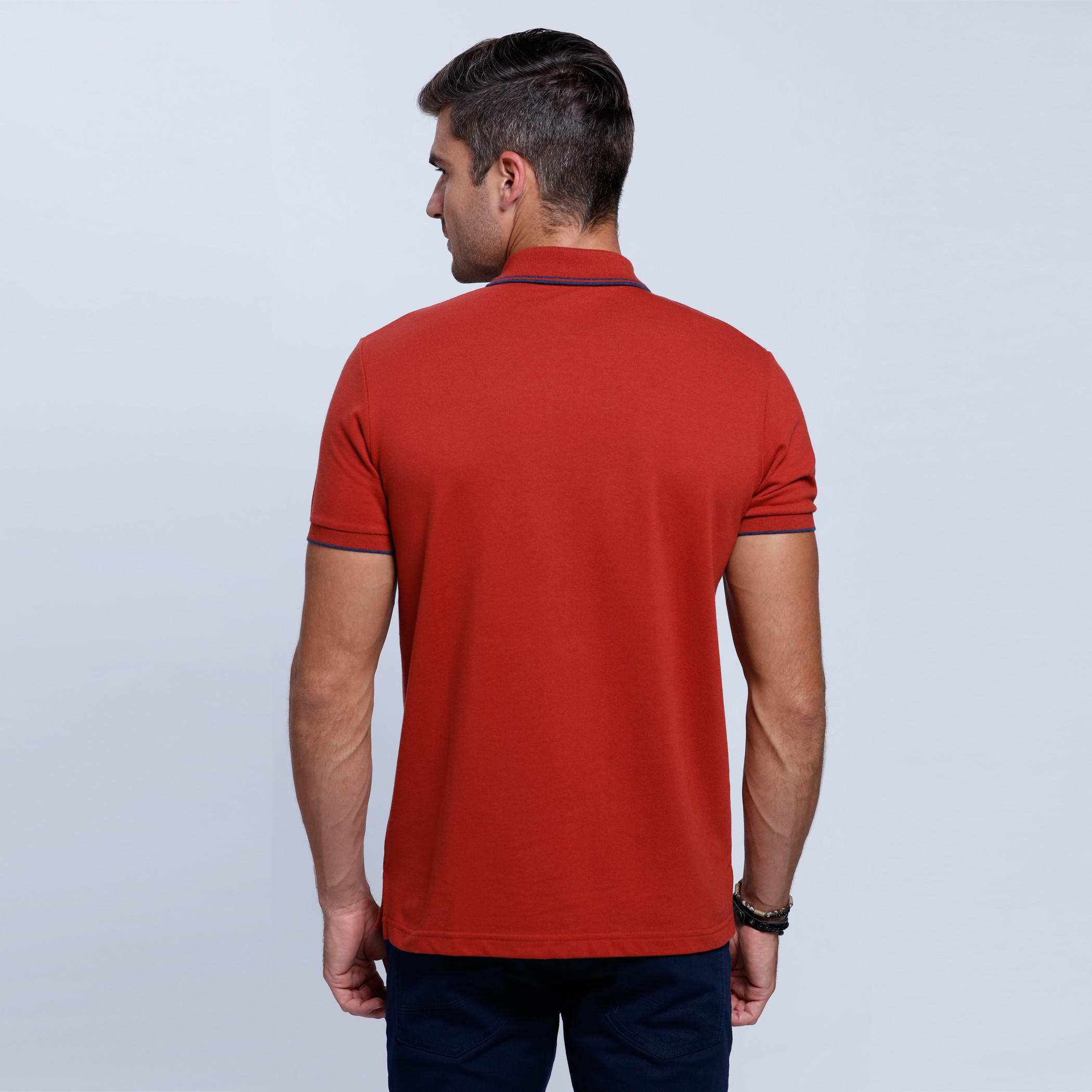 Short Sleeves T-Shirt with Polo Neckline-men-clothing-tshirtsandpolos-polos-image-4