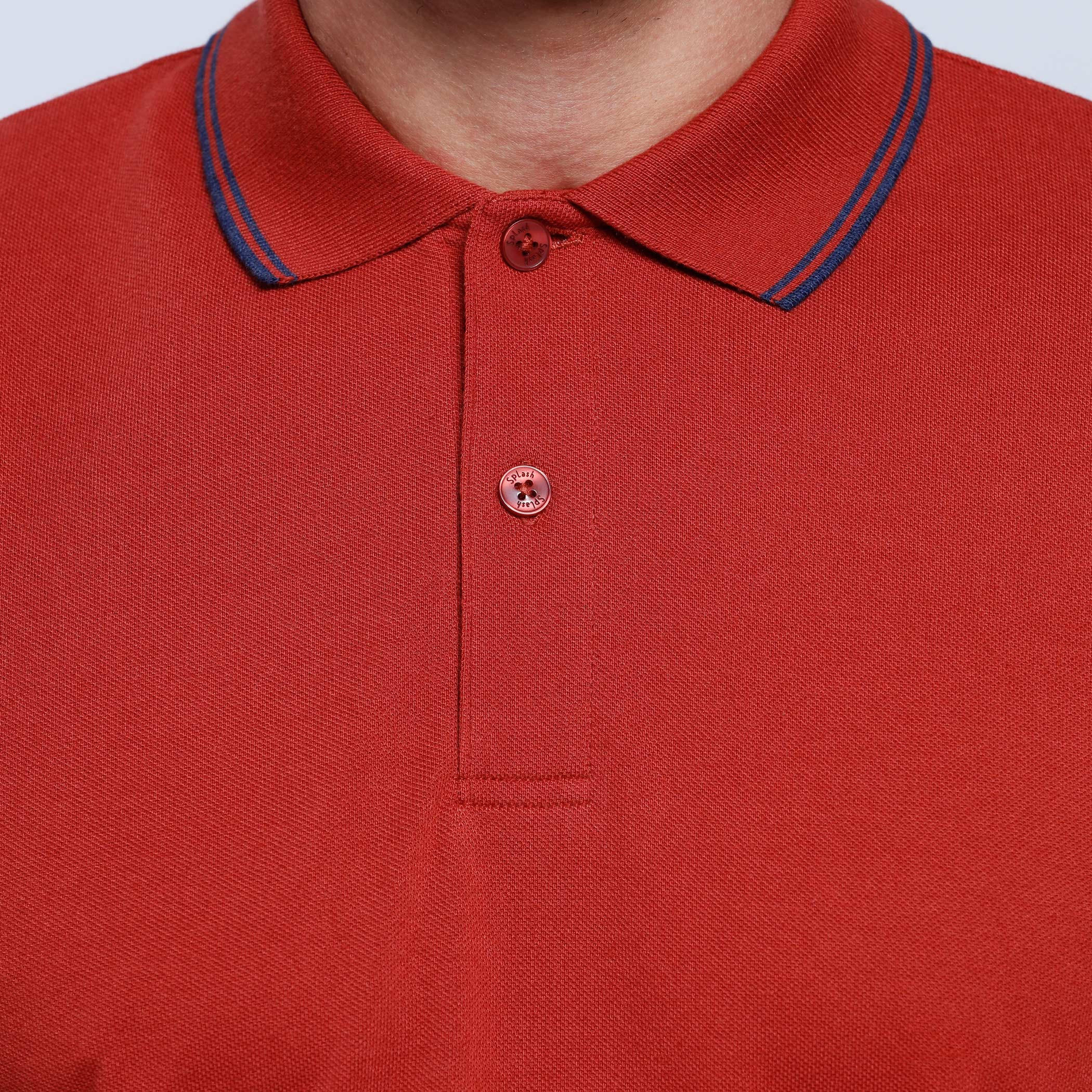 Short Sleeves T-Shirt with Polo Neckline-men-clothing-tshirtsandpolos-polos-image-2