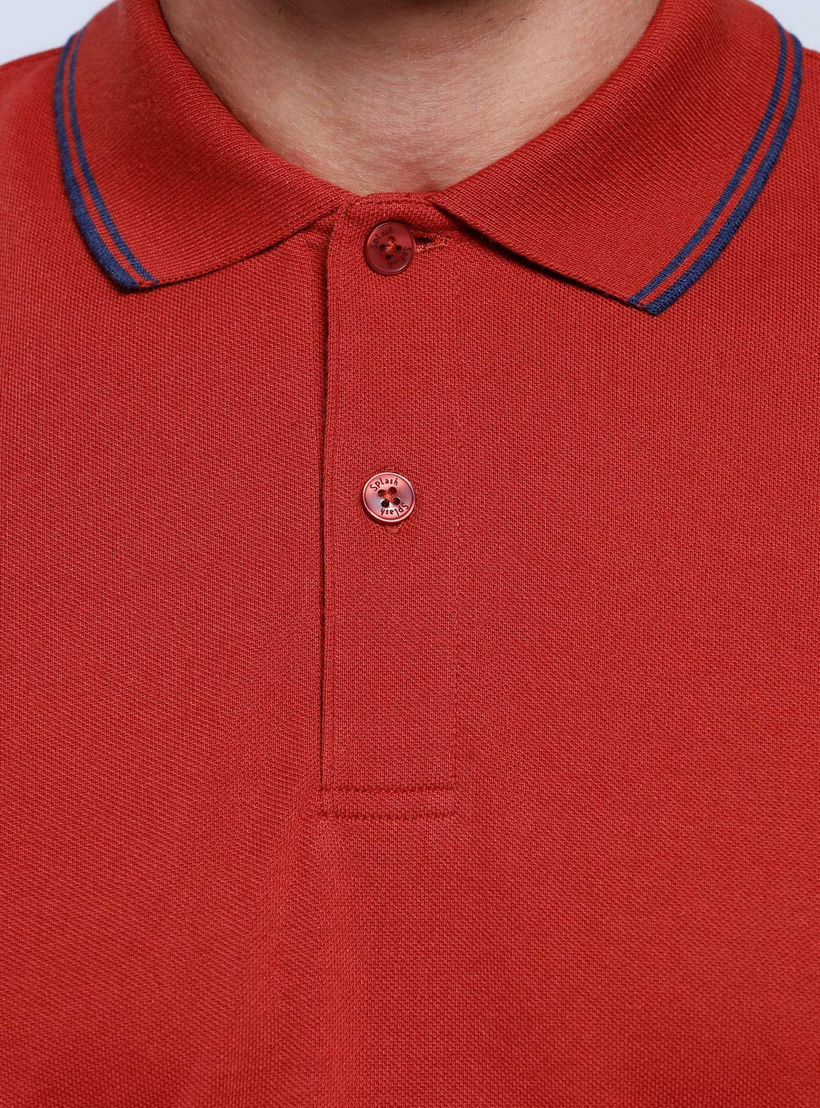 Short Sleeves T-Shirt with Polo Neckline-men-clothing-tshirtsandpolos-polos-image-2