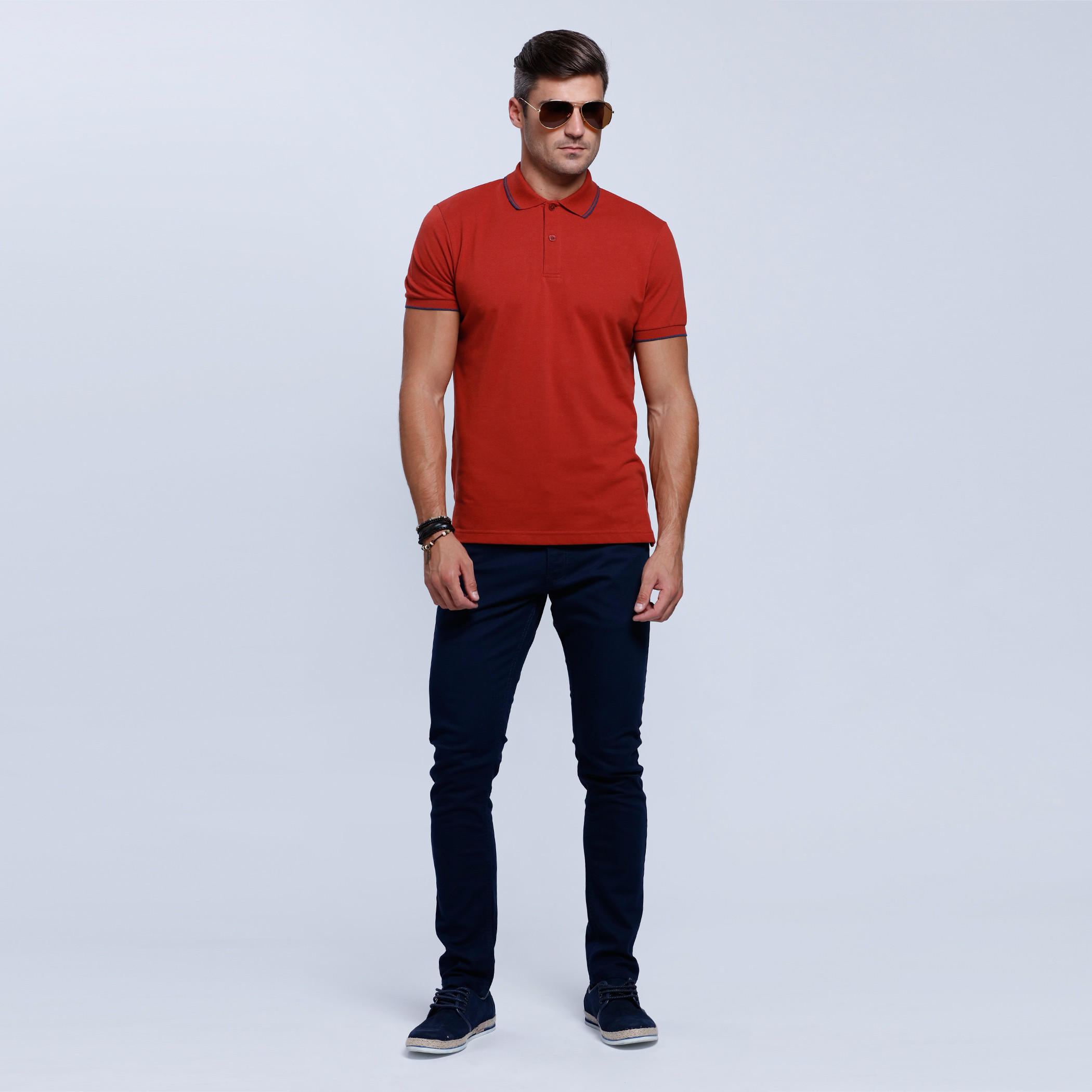 Short Sleeves T-Shirt with Polo Neckline-men-clothing-tshirtsandpolos-polos-image-5