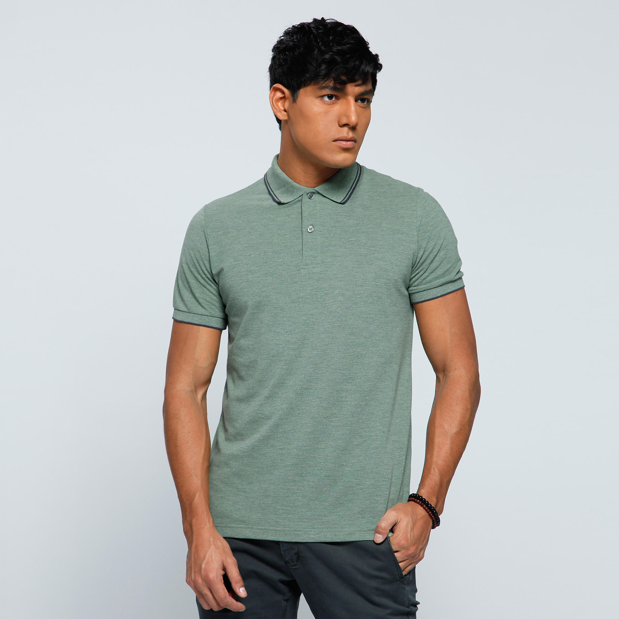 Polo Neck T-Shirt with Short Sleeves-men-clothing-tshirtsandpolos-polos-image-5