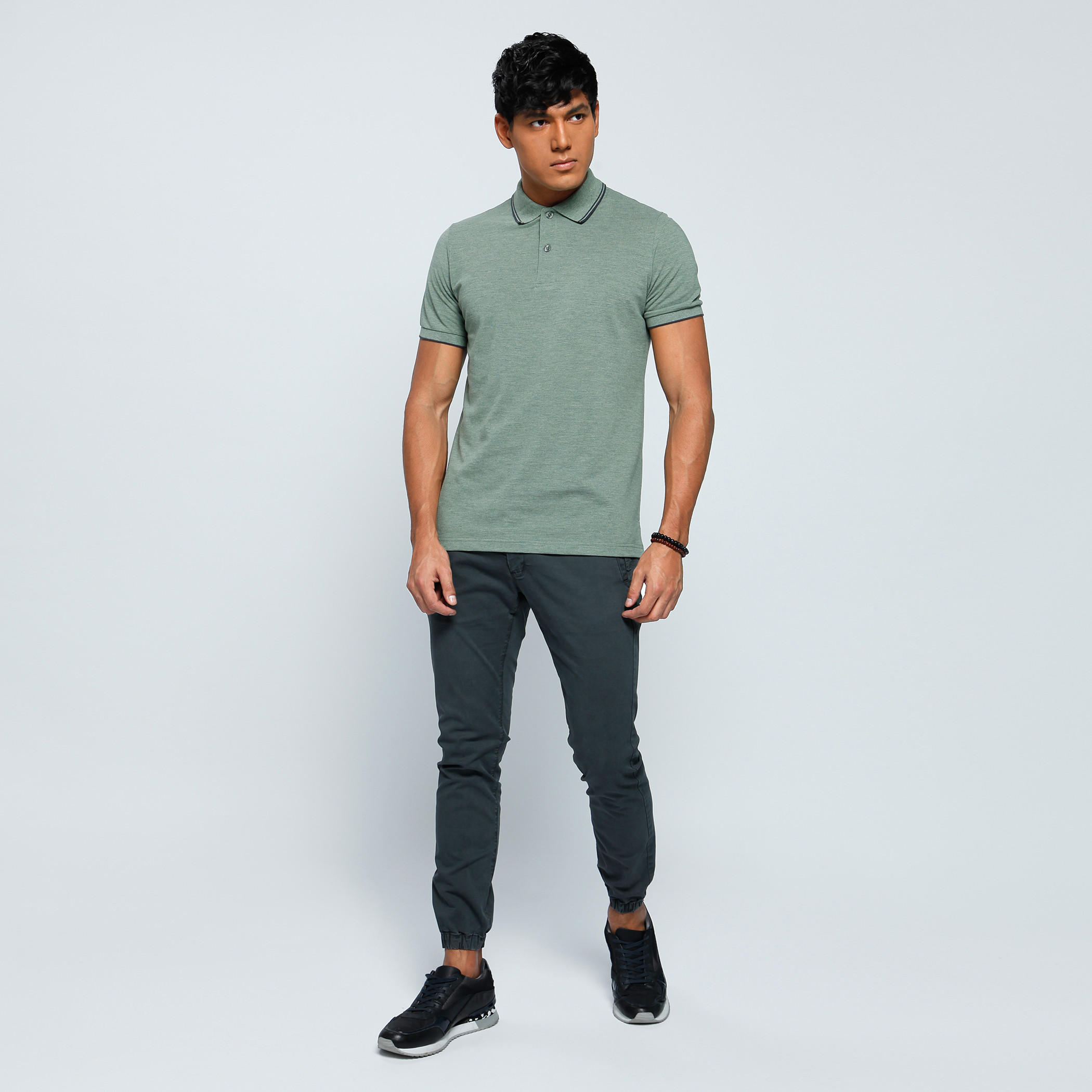 Polo Neck T-Shirt with Short Sleeves-men-clothing-tshirtsandpolos-polos-image-5