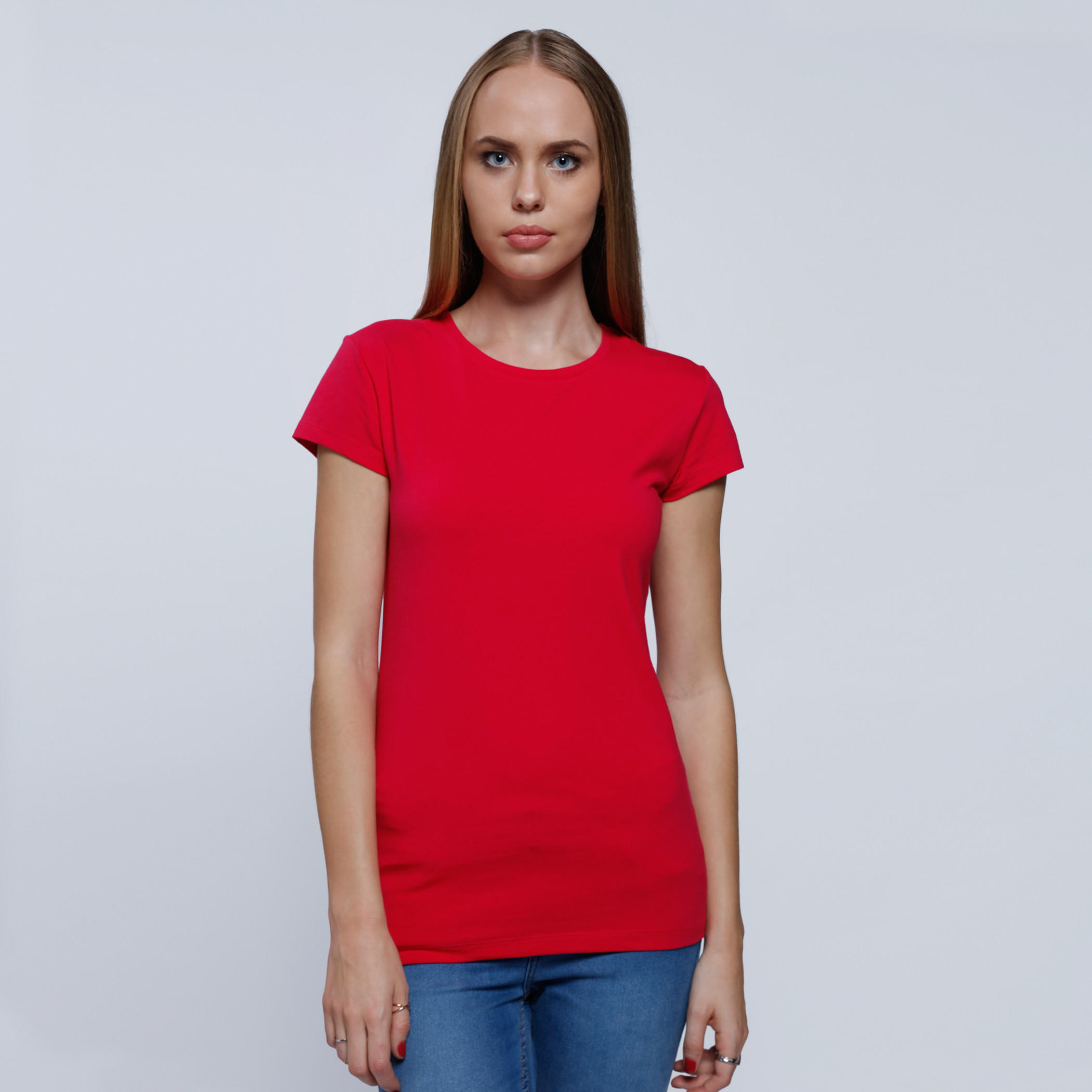 Round Neck T-Shirt with Short Sleeves-women-clothing-tshirts-image-1