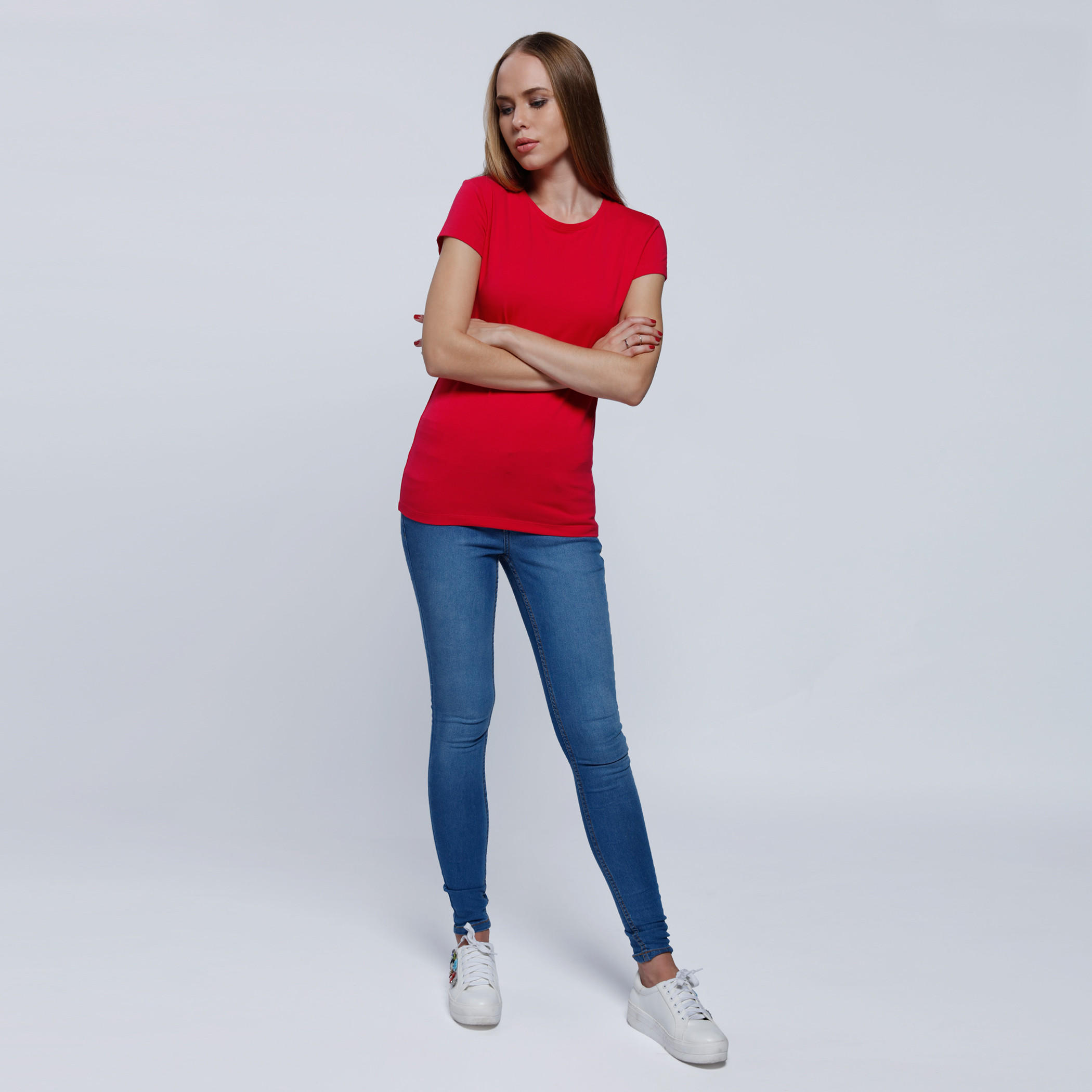 Round Neck T-Shirt with Short Sleeves-women-clothing-tshirts-image-5