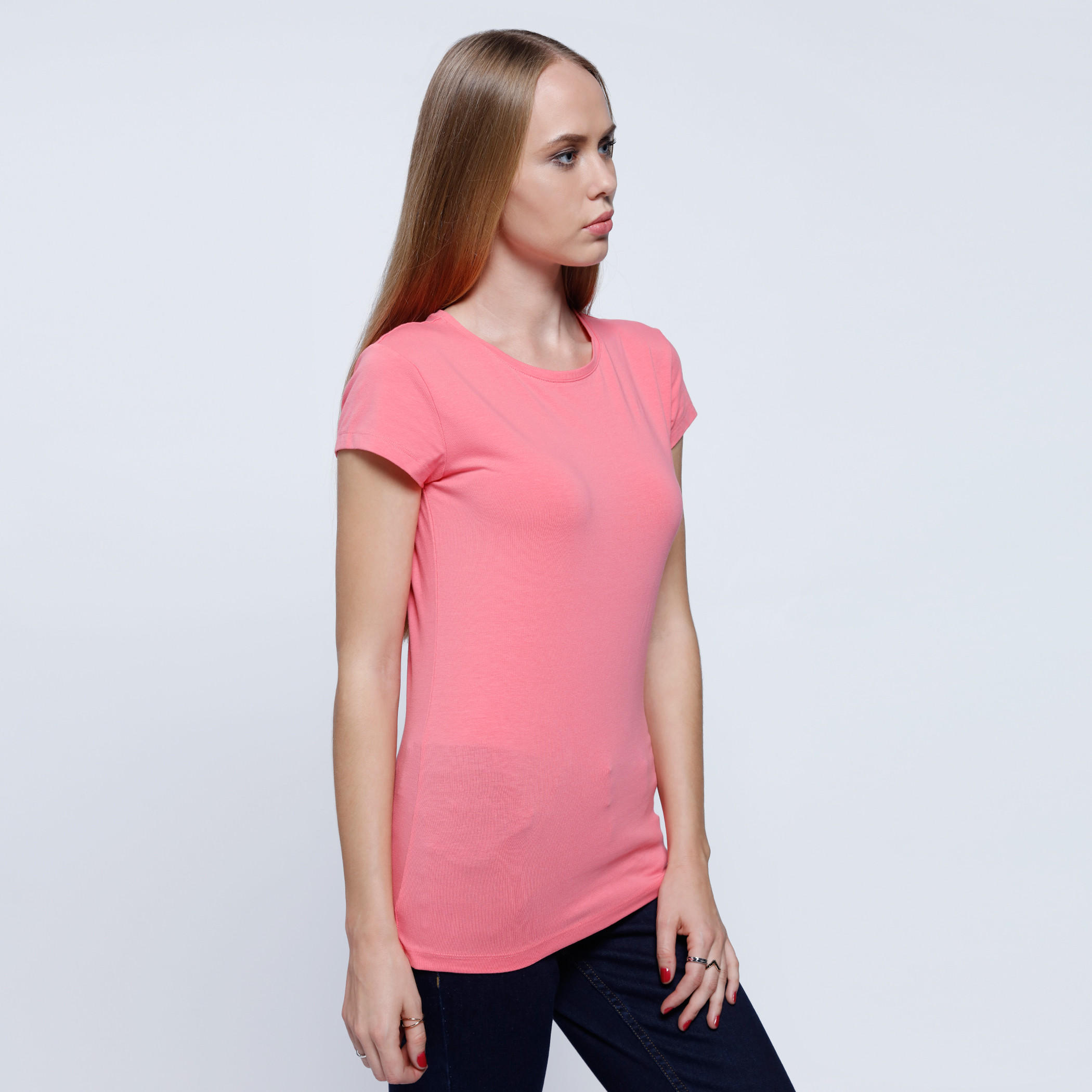 Round Neck T-Shirt with Short Sleeves-women-clothing-tshirts-image-8