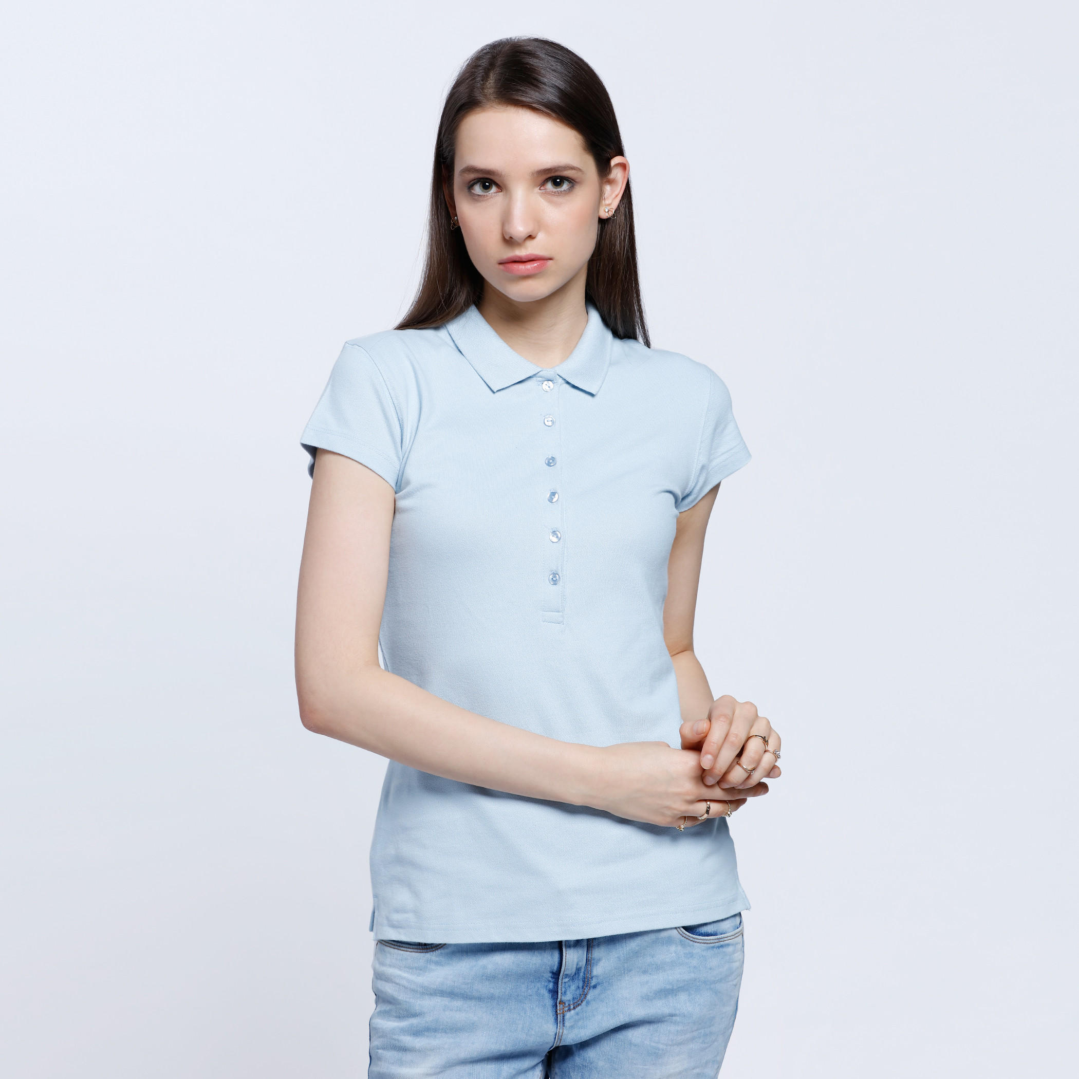 Solid Polo T-shirt-women-clothing-tshirts-image-1
