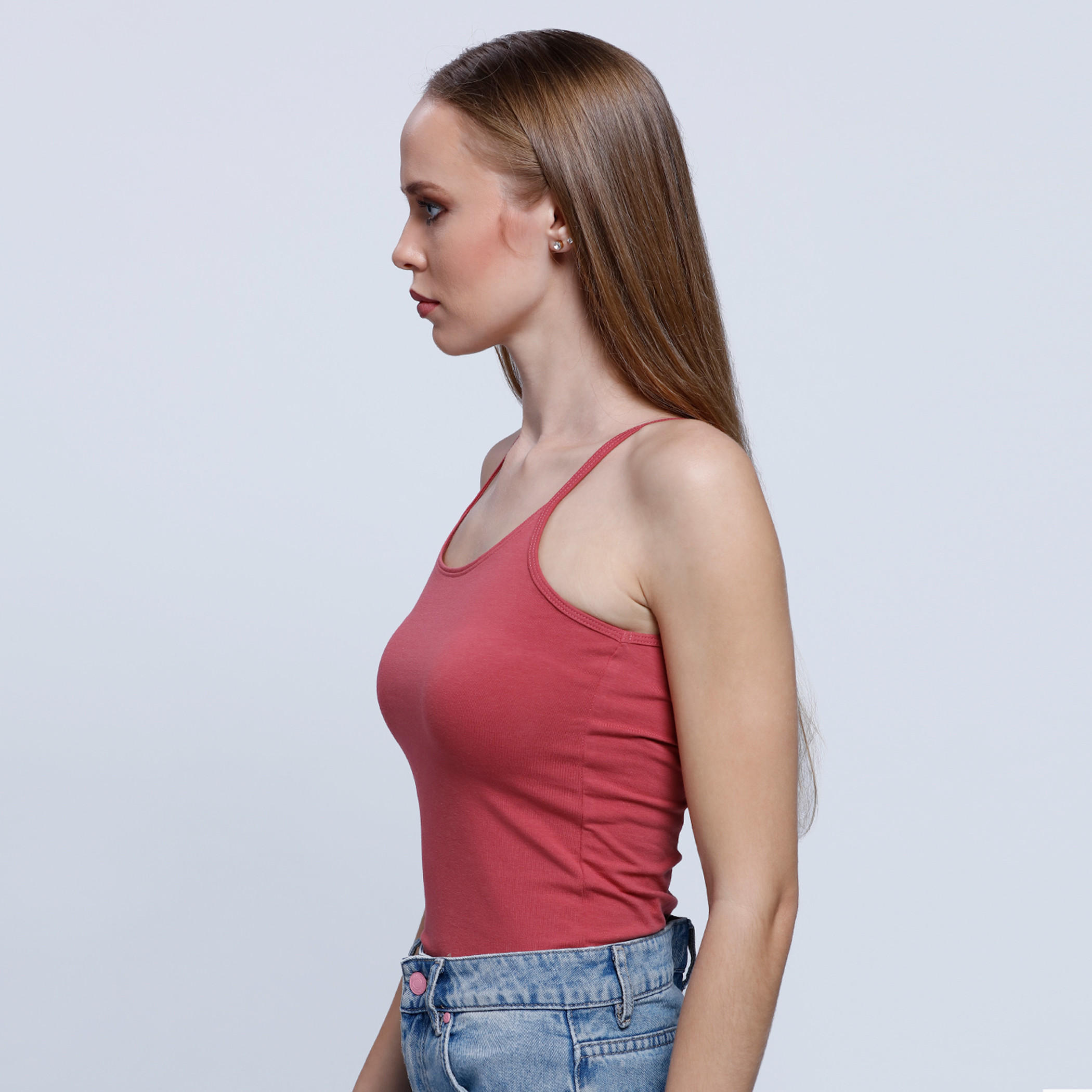 Spaghetti Top with Round Neck-women-clothing-tshirts-image-3