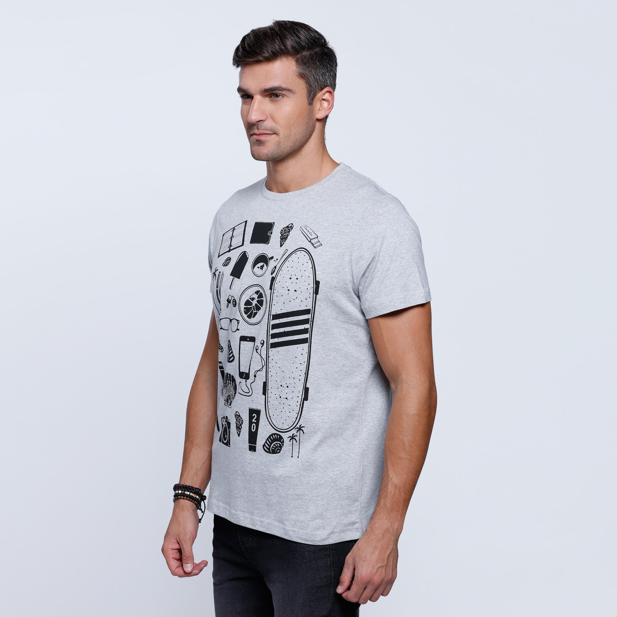 Printed Short Sleeves T-Shirt with Round Neckline-men-clothing-tshirtsandpolos-tshirts-image-3