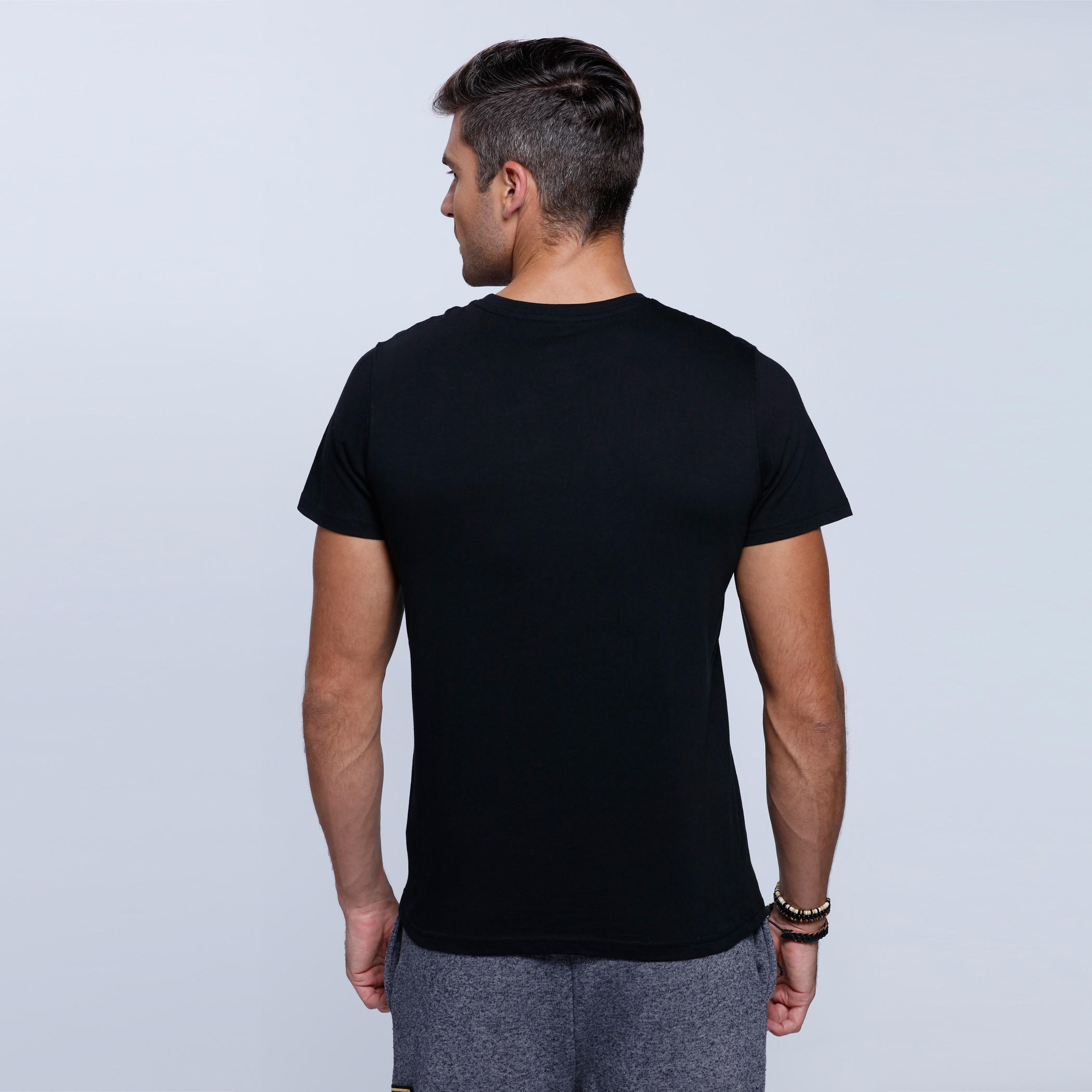 Printed Short Sleeves T-Shirt with Round Neckline-men-clothing-tshirtsandpolos-tshirts-image-2
