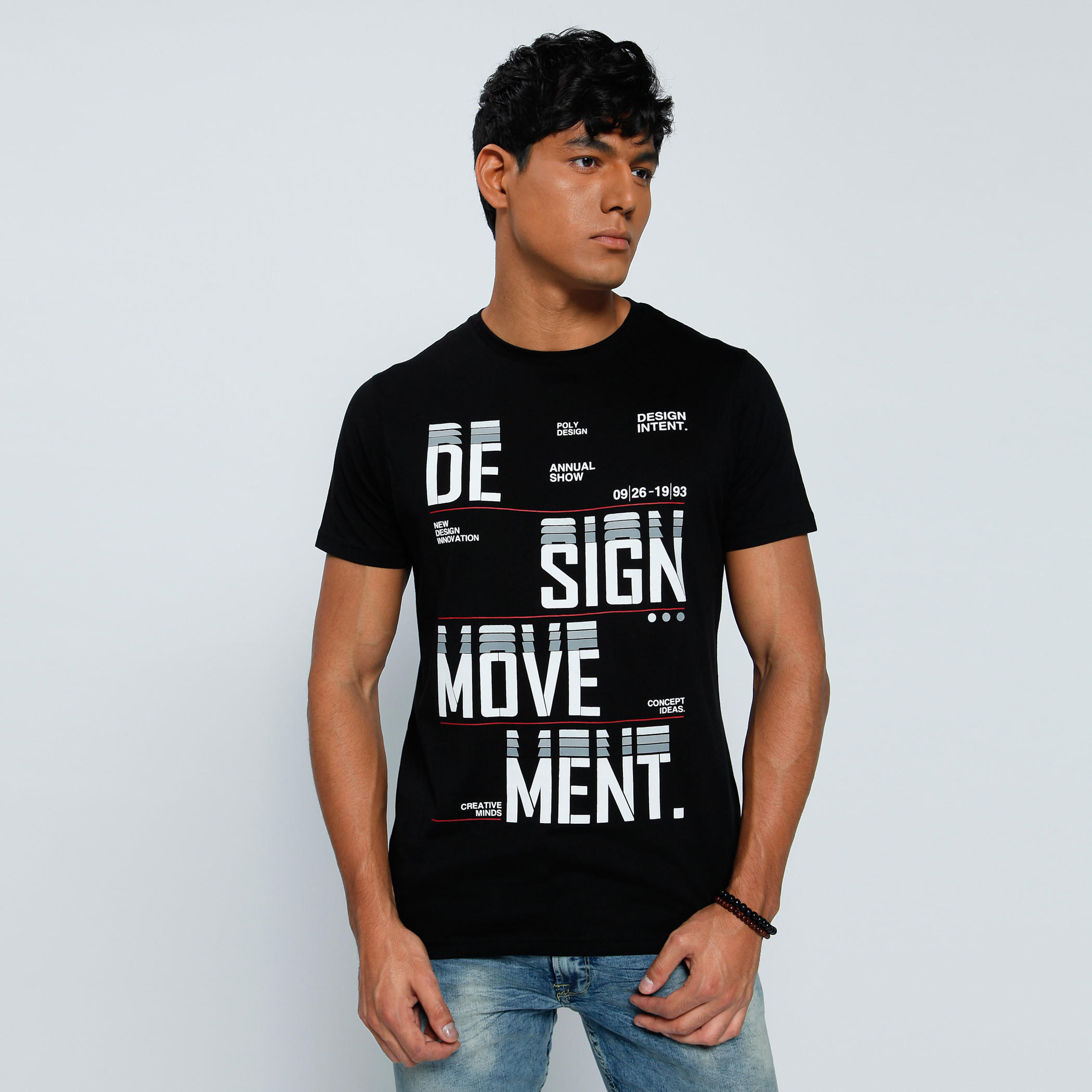 Printed T-Shirt with Crew Neck and Short Sleeves-men-clothing-tshirtsandpolos-tshirts-image-1