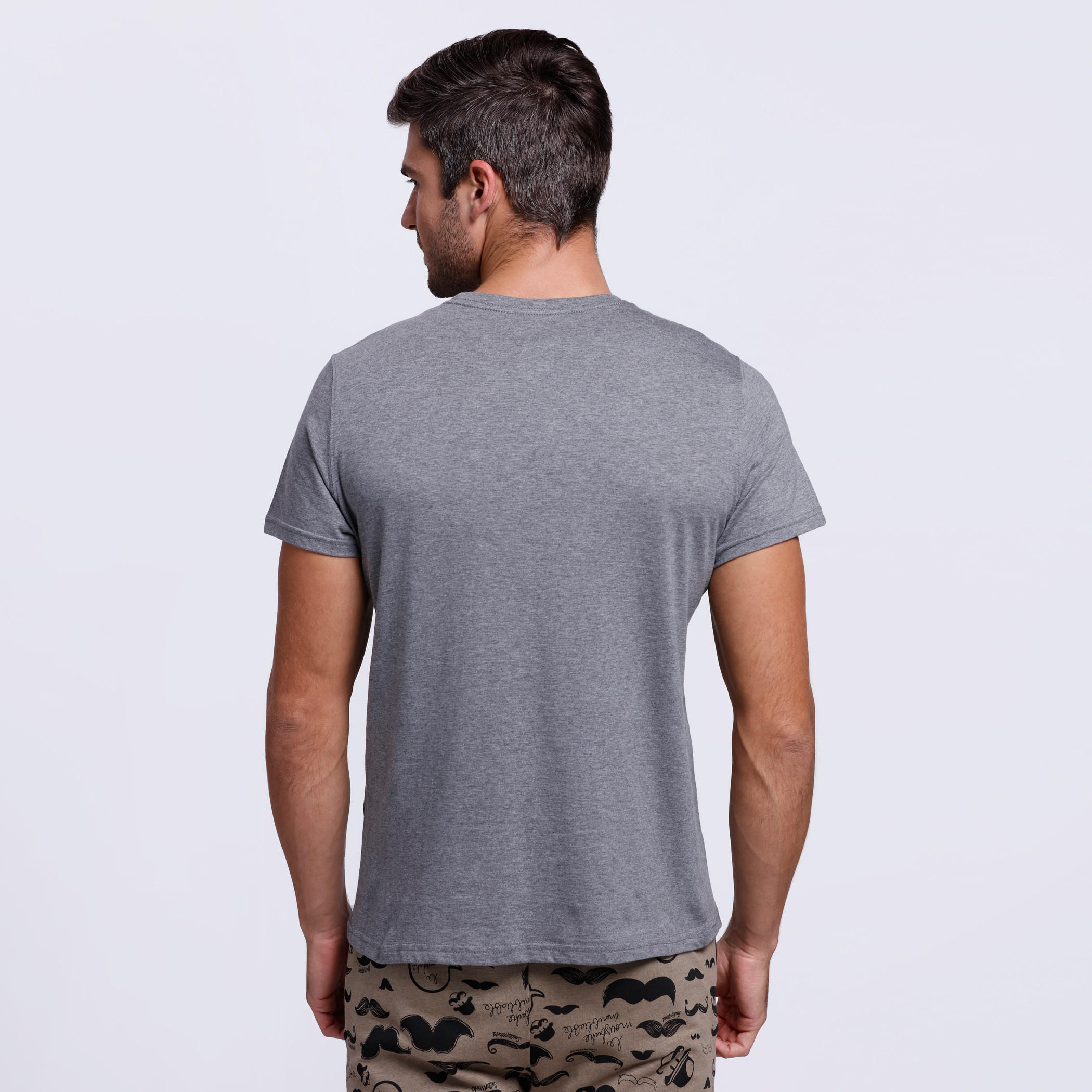 Graphic Print T-Shirt with Crew Neck and Short Sleeves-men-clothing-tshirtsandpolos-tshirts-image-2