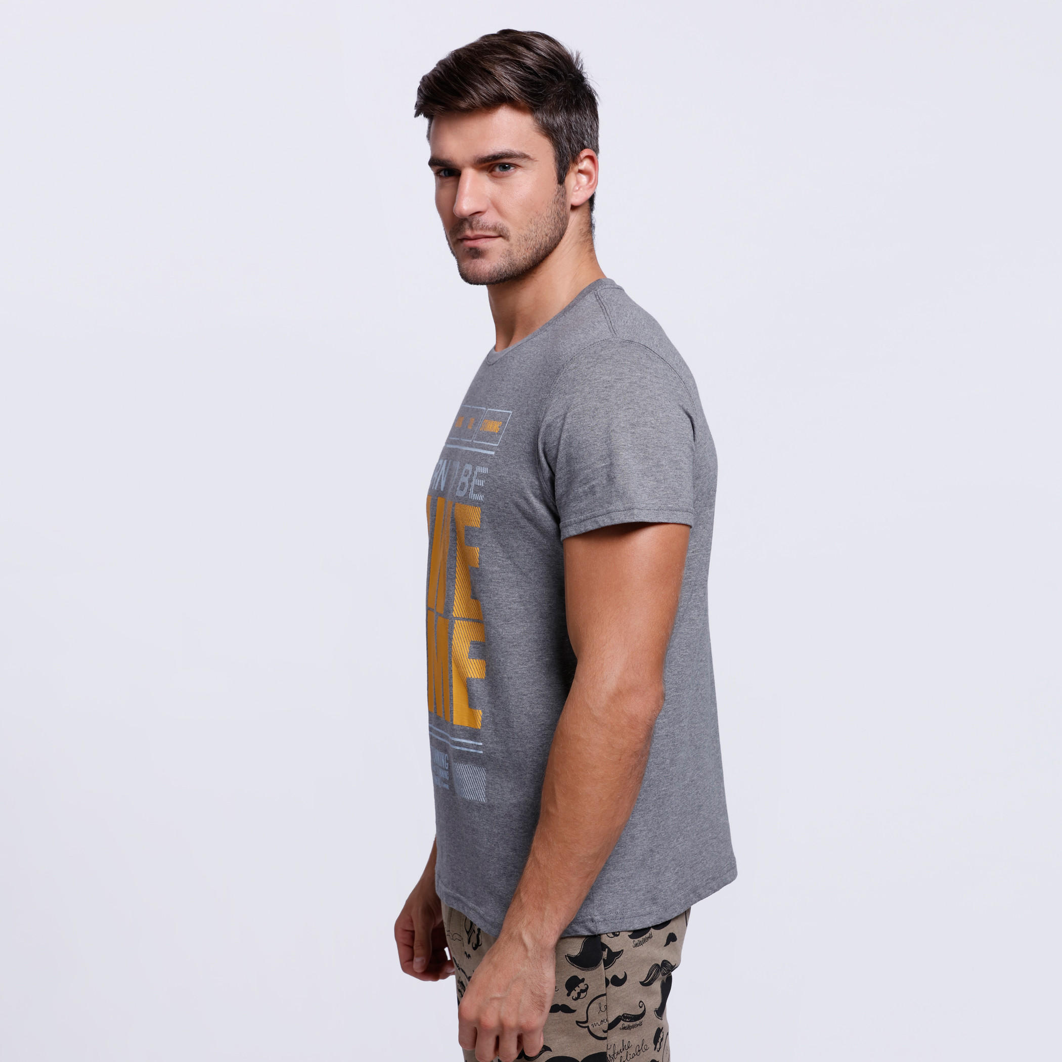 Graphic Print T-Shirt with Crew Neck and Short Sleeves-men-clothing-tshirtsandpolos-tshirts-image-3