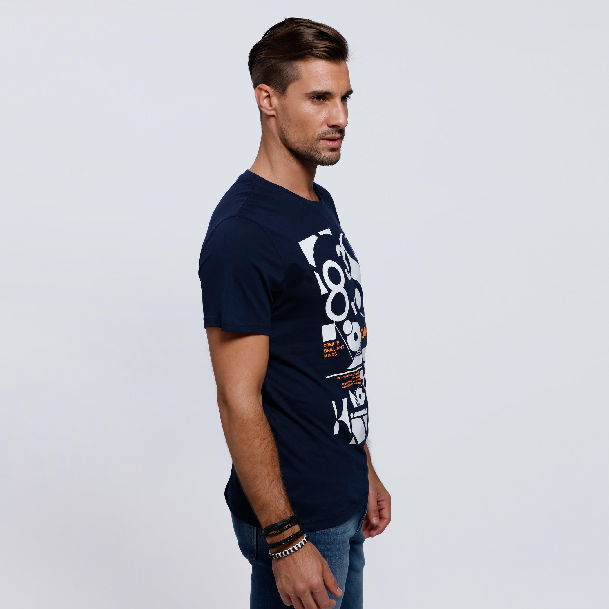 Printed Round Neck T-Shirt with Short Sleeves-men-clothing-tshirtsandpolos-tshirts-image-3