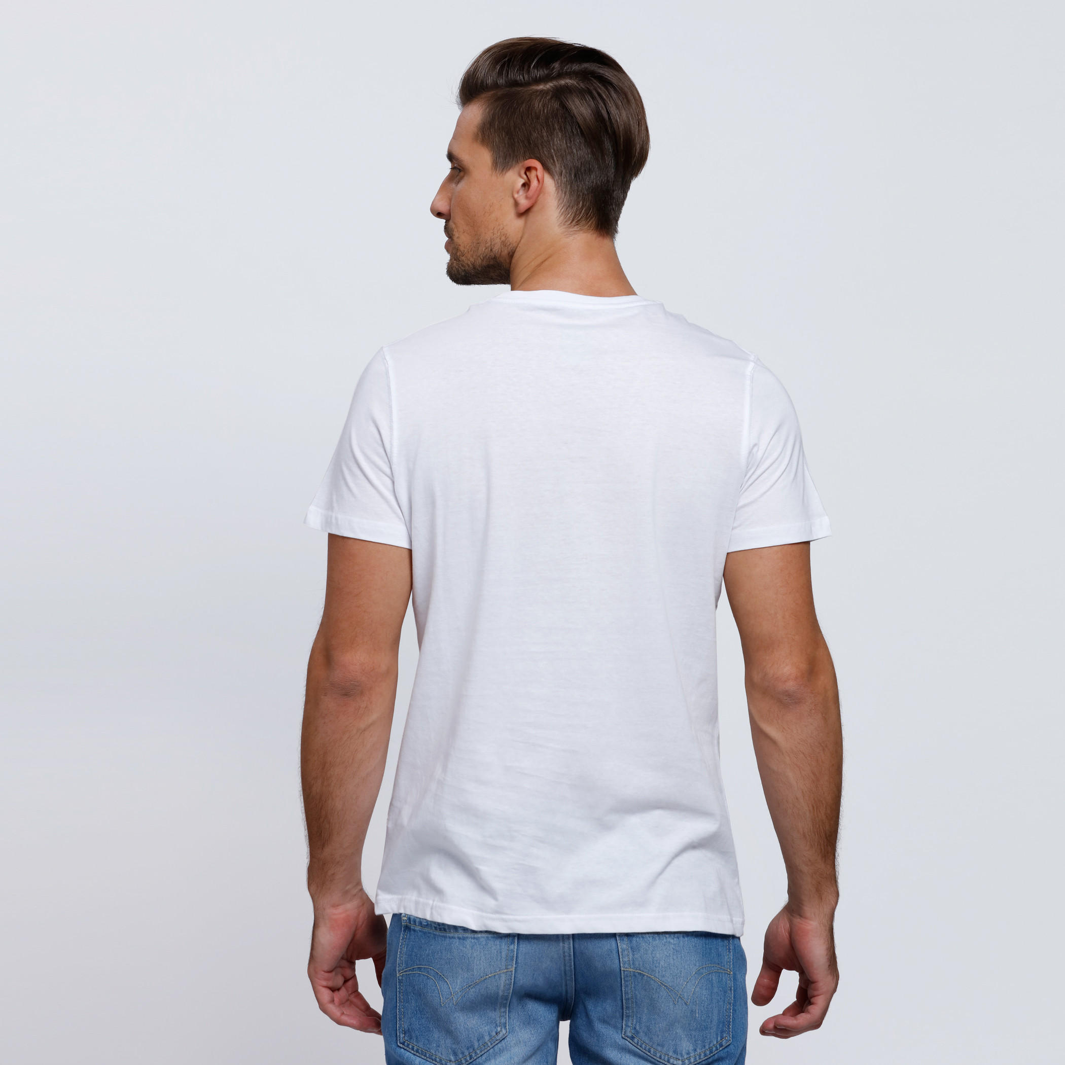 Printed Crew Neck T-Shirt with Short Sleeves-men-clothing-tshirtsandpolos-tshirts-image-4