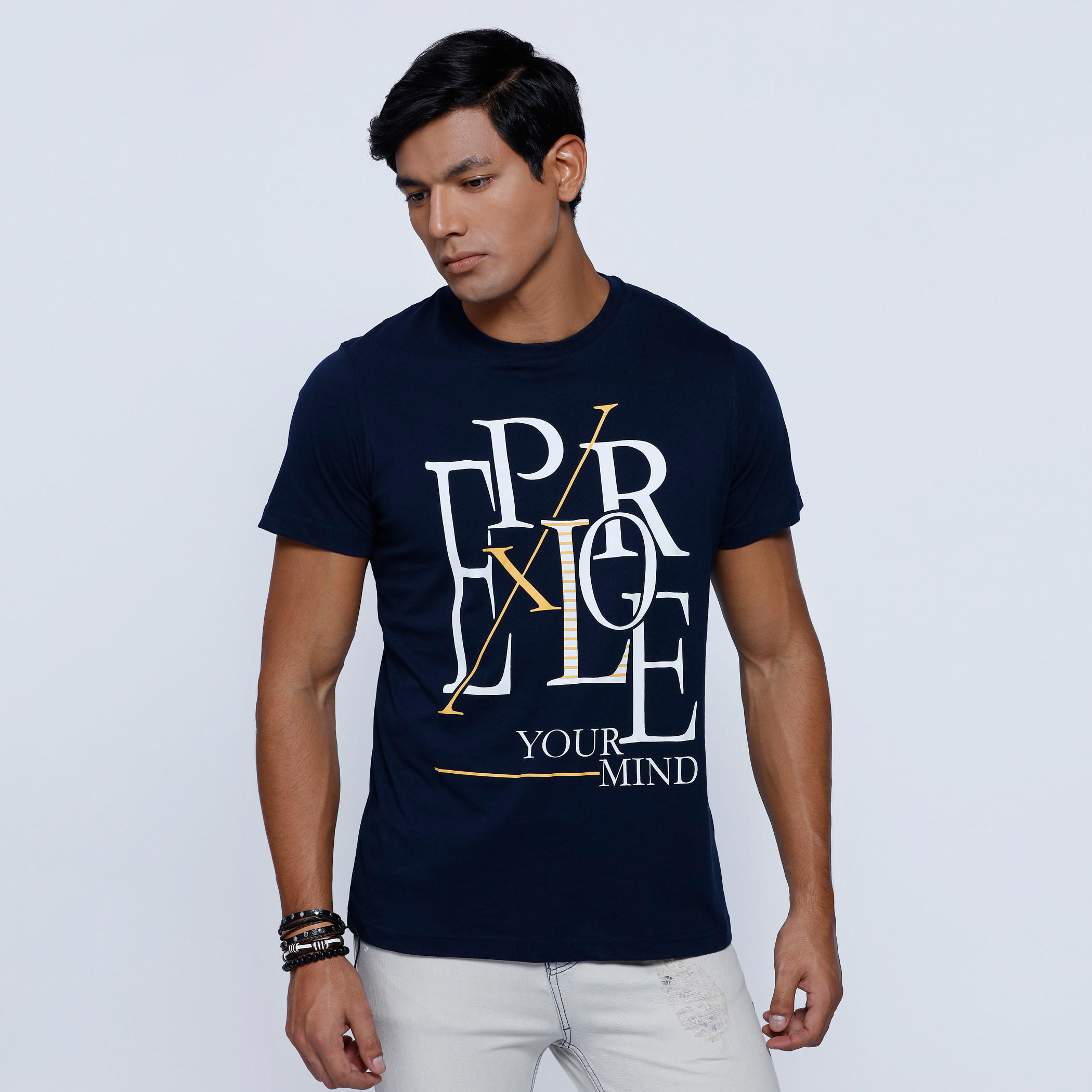 Printed T-Shirt with Crew Neck and Short Sleeves-men-clothing-tshirtsandpolos-tshirts-image-1