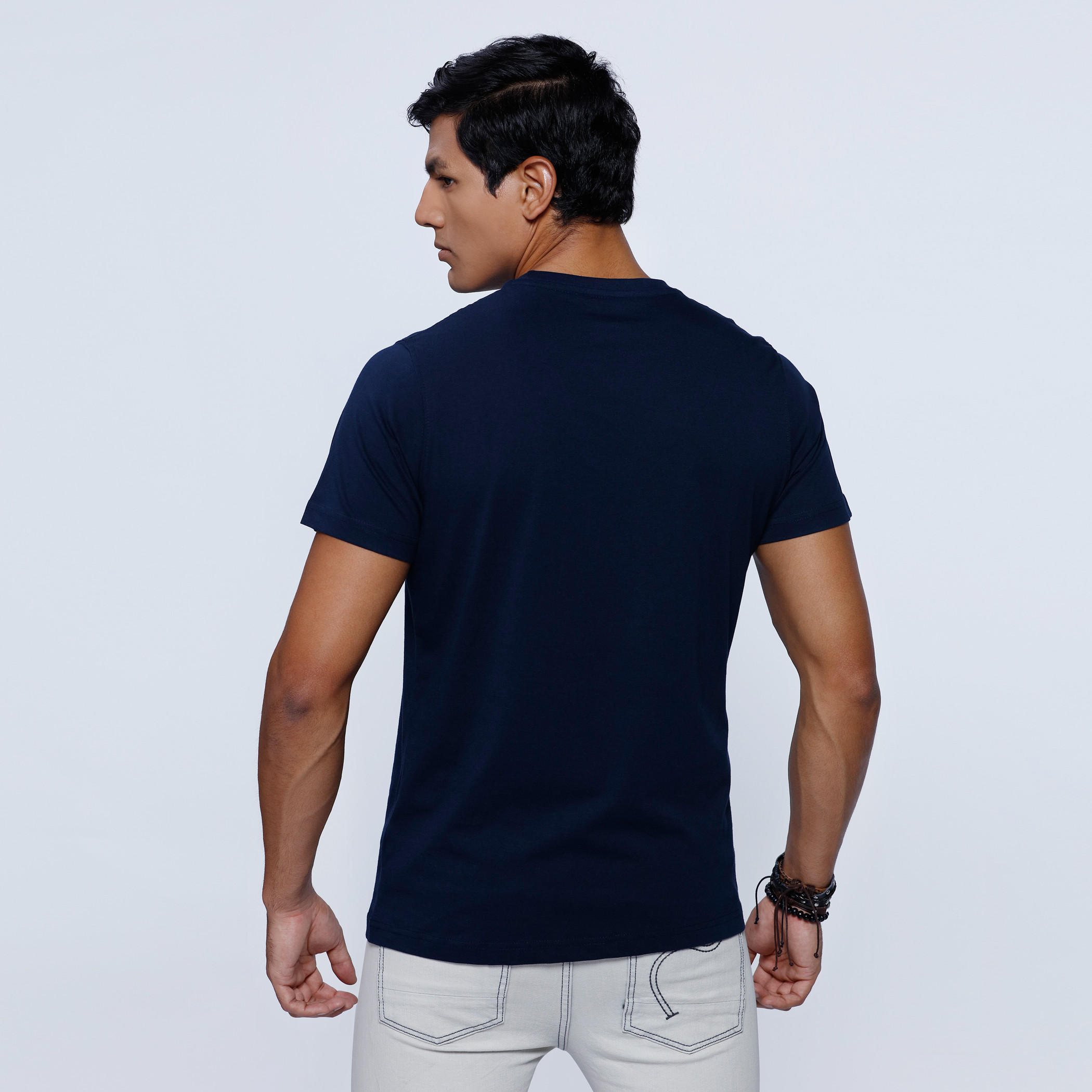 Printed T-Shirt with Crew Neck and Short Sleeves-men-clothing-tshirtsandpolos-tshirts-image-2