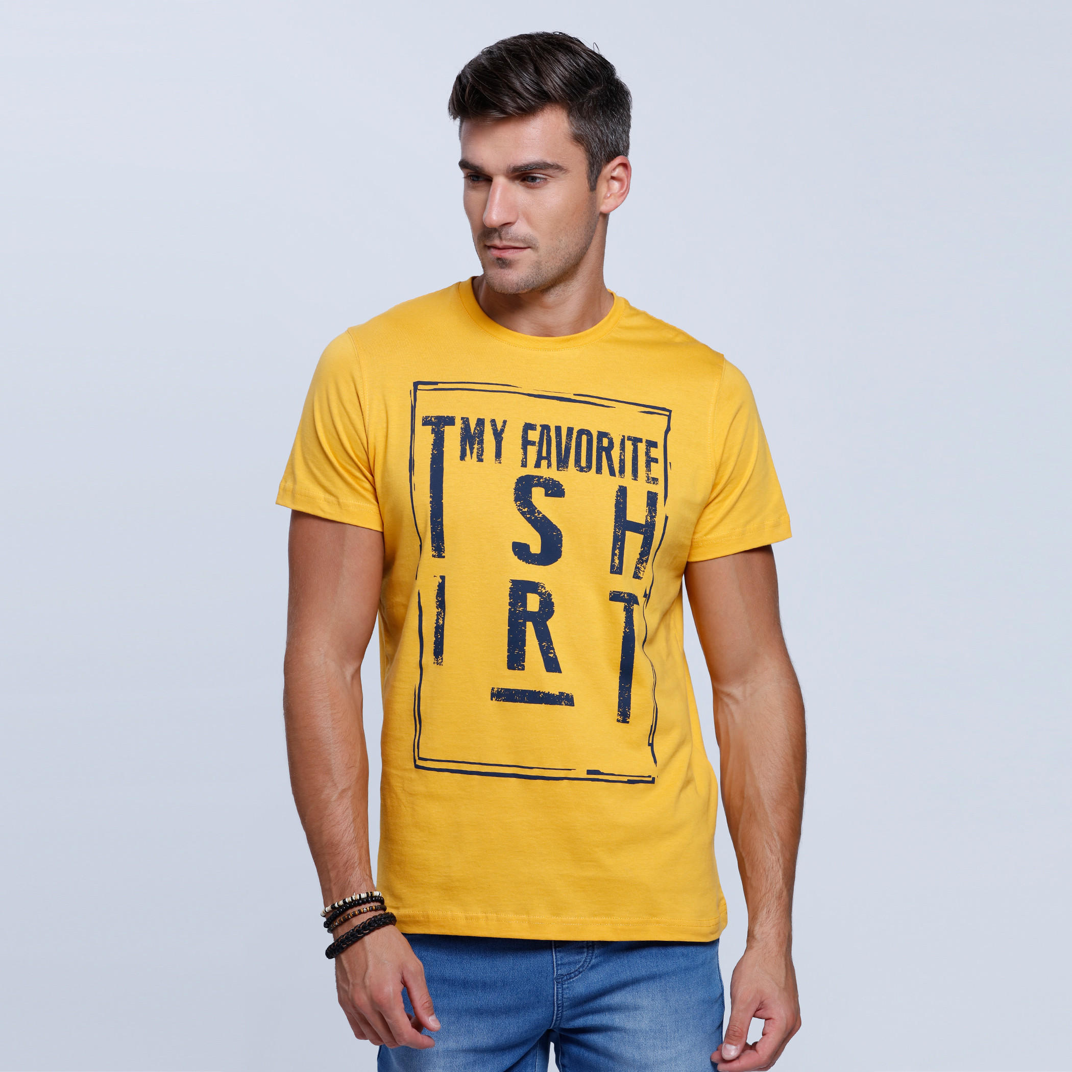 Printed Short Sleeves T-Shirt with Round Neckline-men-clothing-tshirtsandpolos-tshirts-image-5
