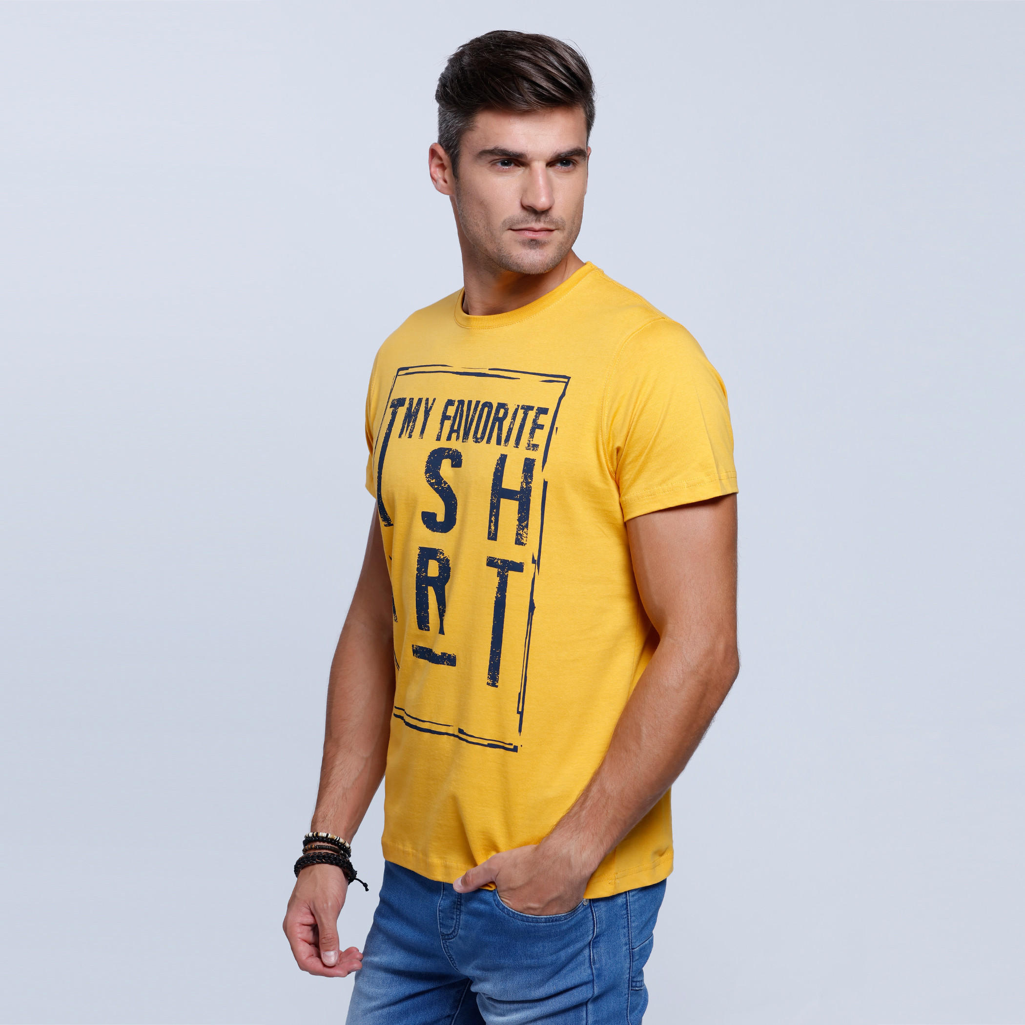 Printed Short Sleeves T-Shirt with Round Neckline-men-clothing-tshirtsandpolos-tshirts-image-3