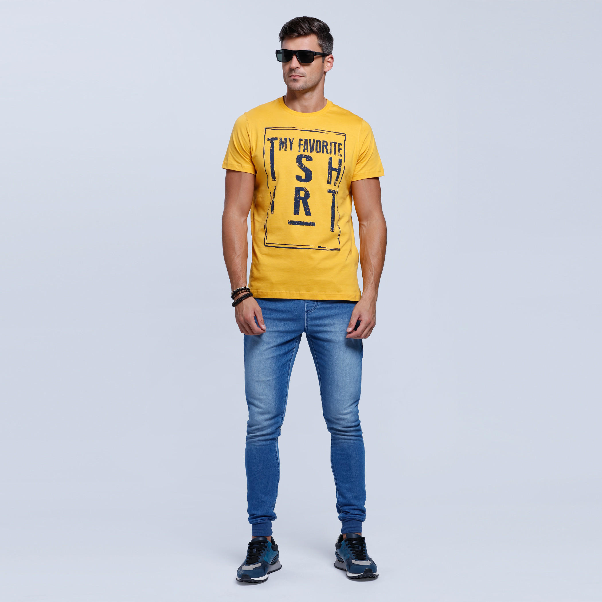 Printed Short Sleeves T-Shirt with Round Neckline-men-clothing-tshirtsandpolos-tshirts-image-1