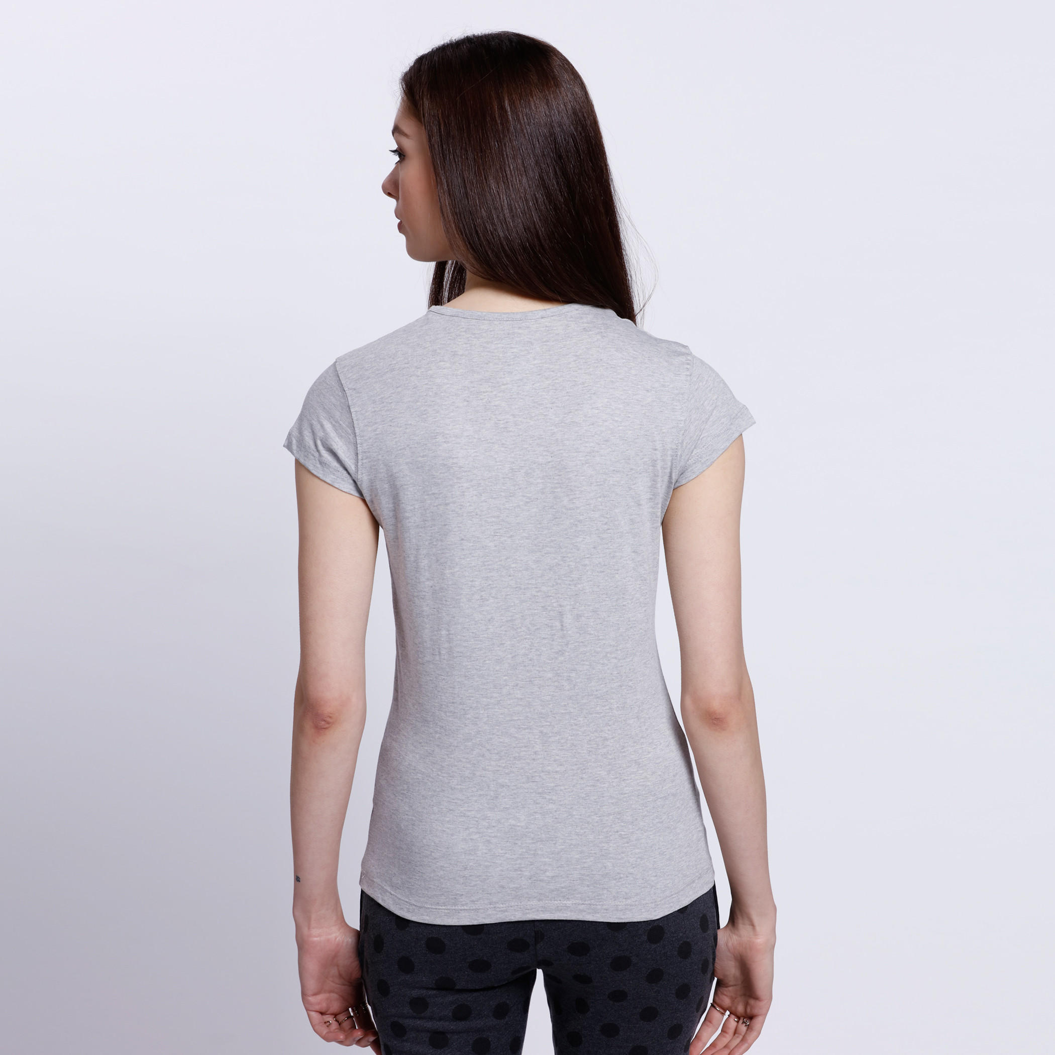 Floral Print T-Shirt with Short Sleeves-women-clothing-tshirts-image-2
