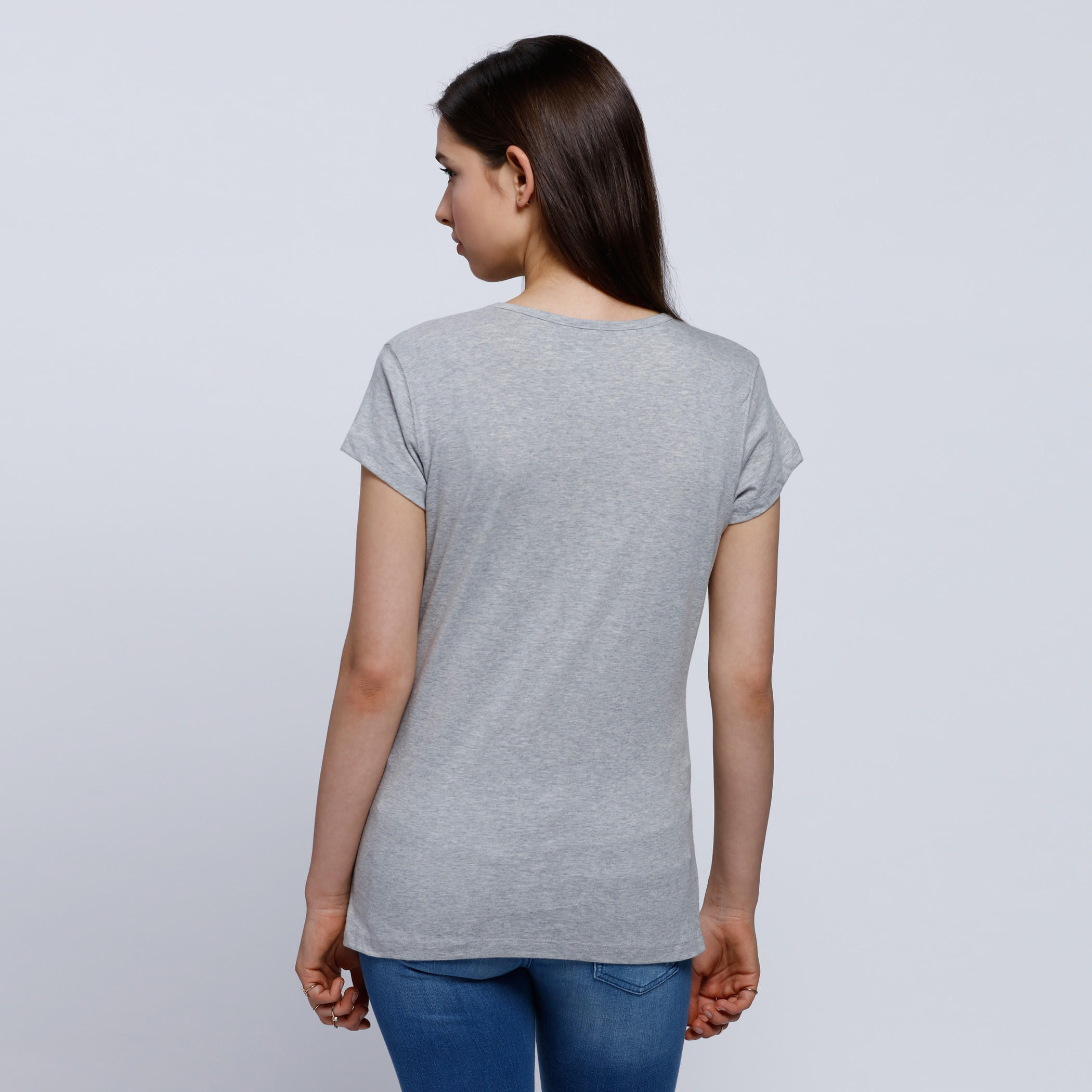 Printed T-Shirt with Round Neck and Short Sleeves-women-clothing-tshirts-image-2