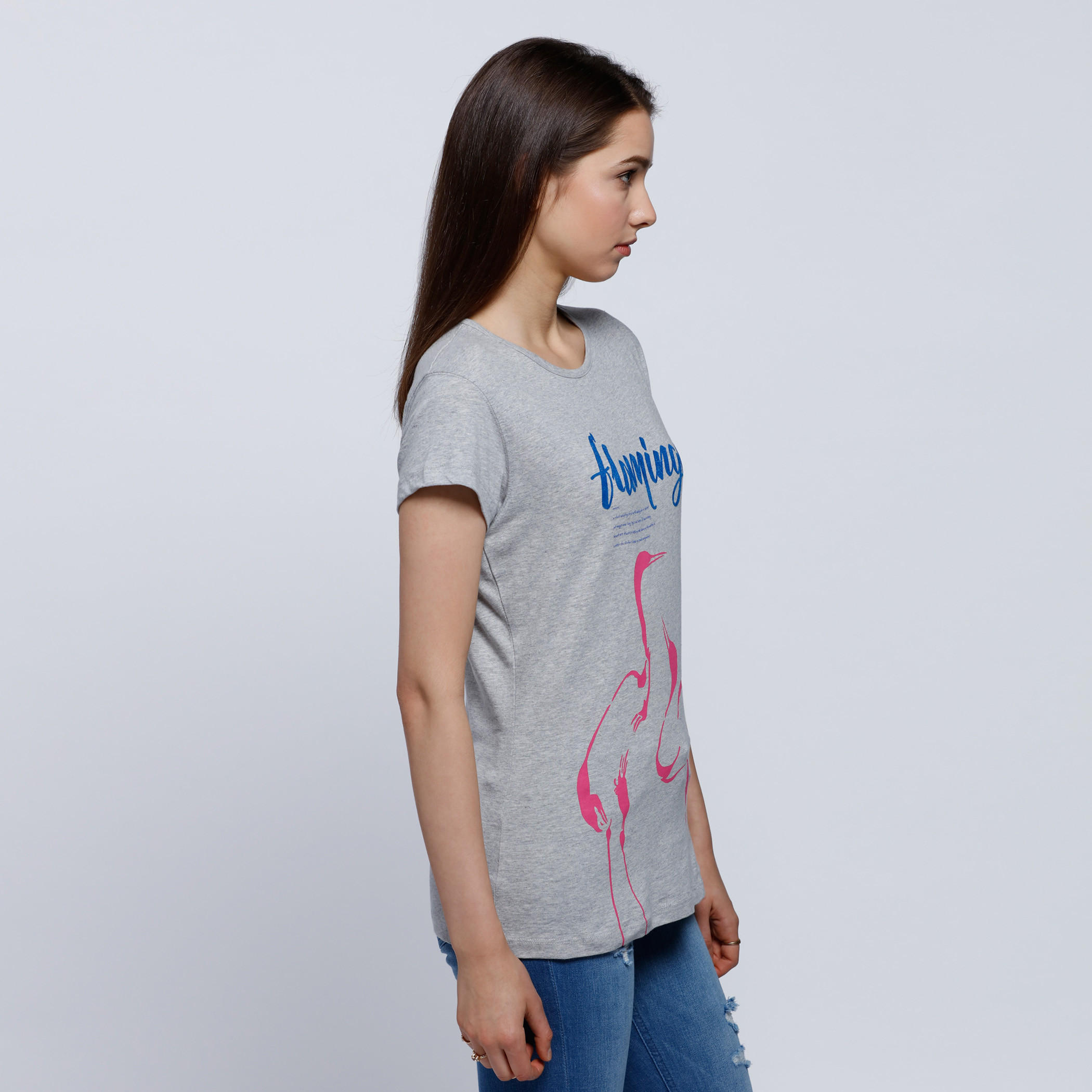 Printed T-Shirt with Round Neck and Short Sleeves-women-clothing-tshirts-image-3
