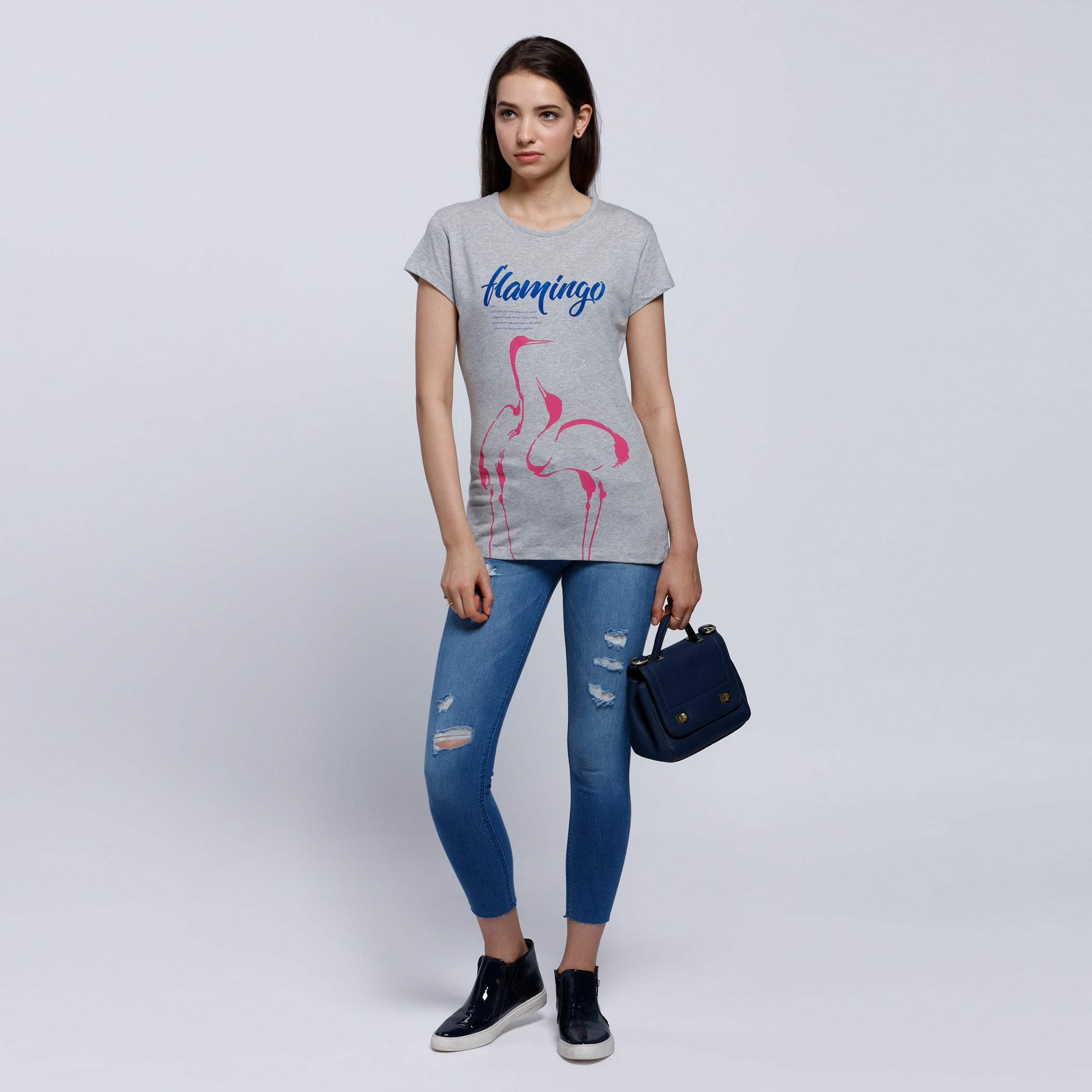 Printed T-Shirt with Round Neck and Short Sleeves-women-clothing-tshirts-image-5