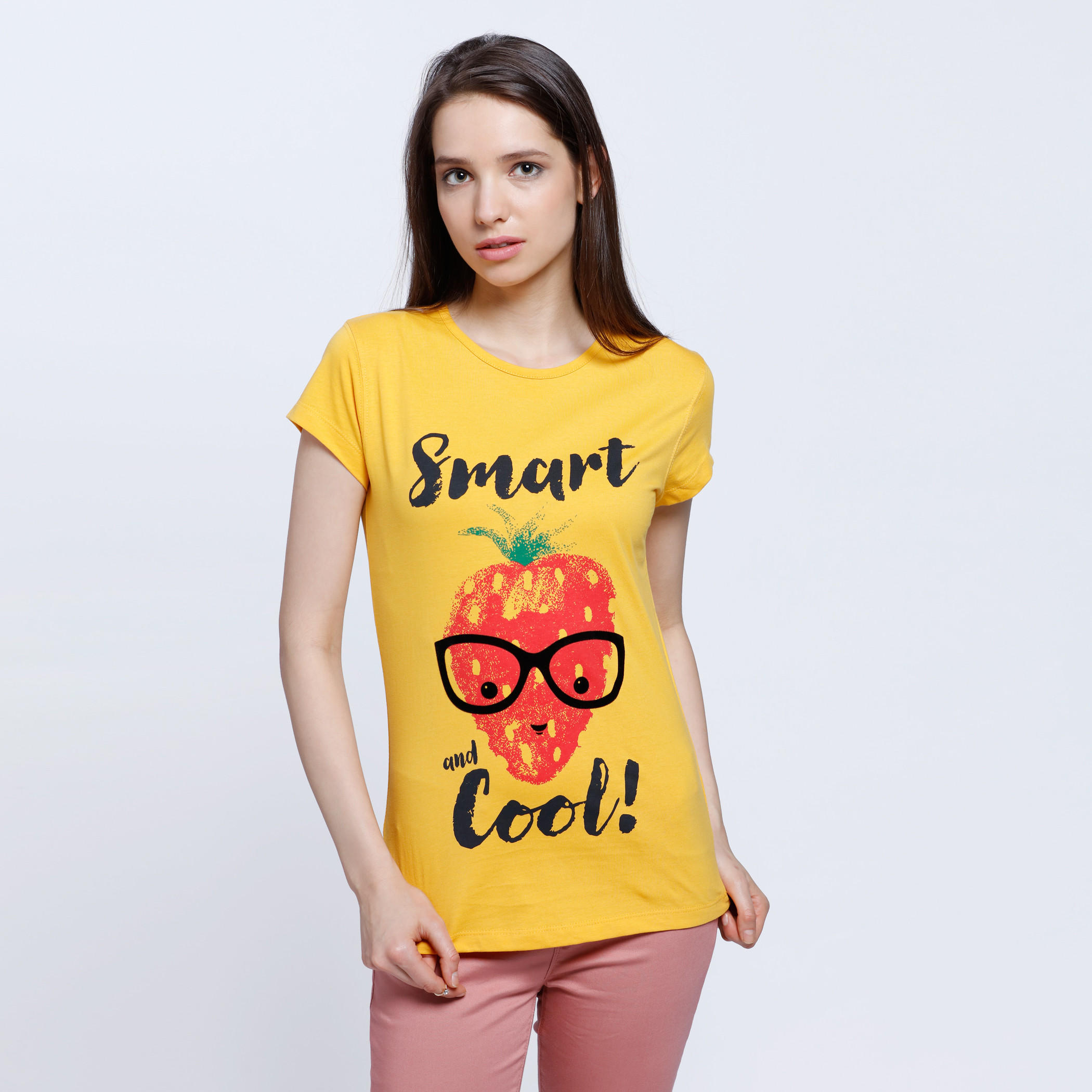 Printed Round Neck T-shirt-women-clothing-tshirts-image-1